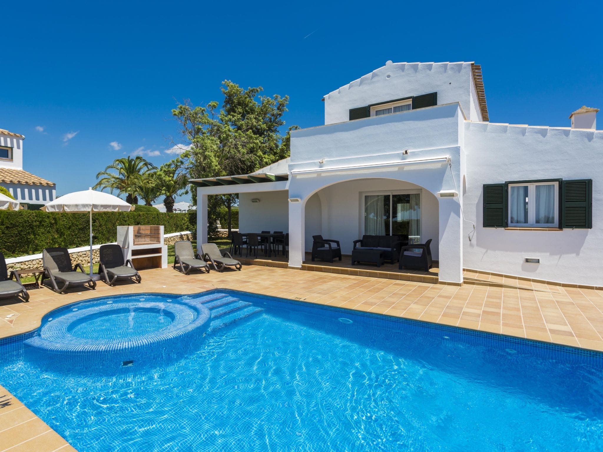 Villa Binicaus Son Bou: Modern 3-Bedroom Luxury Villa with Private Pool and Garden in Menorca