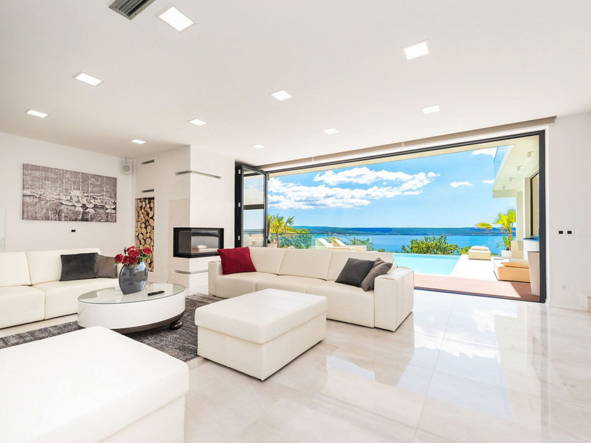 Villa Bura Maslenica: Stunning 4-Bedroom Modern Villa with Private Pool and Panoramic Sea Views in Croatia