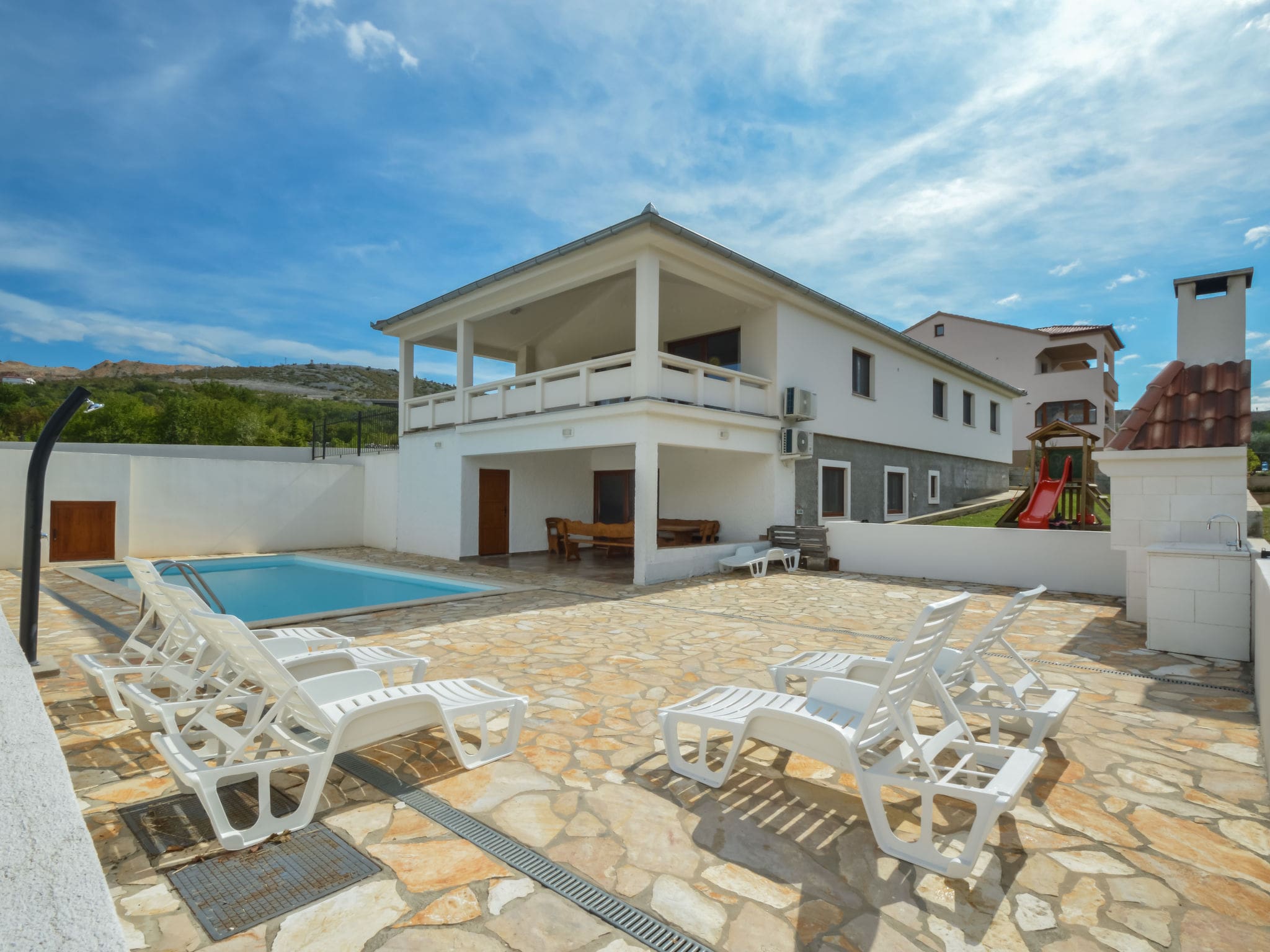 Villa Bura Rovanjska: Spacious 4-Bedroom Holiday Villa with Private Pool Near Paklenica National Park