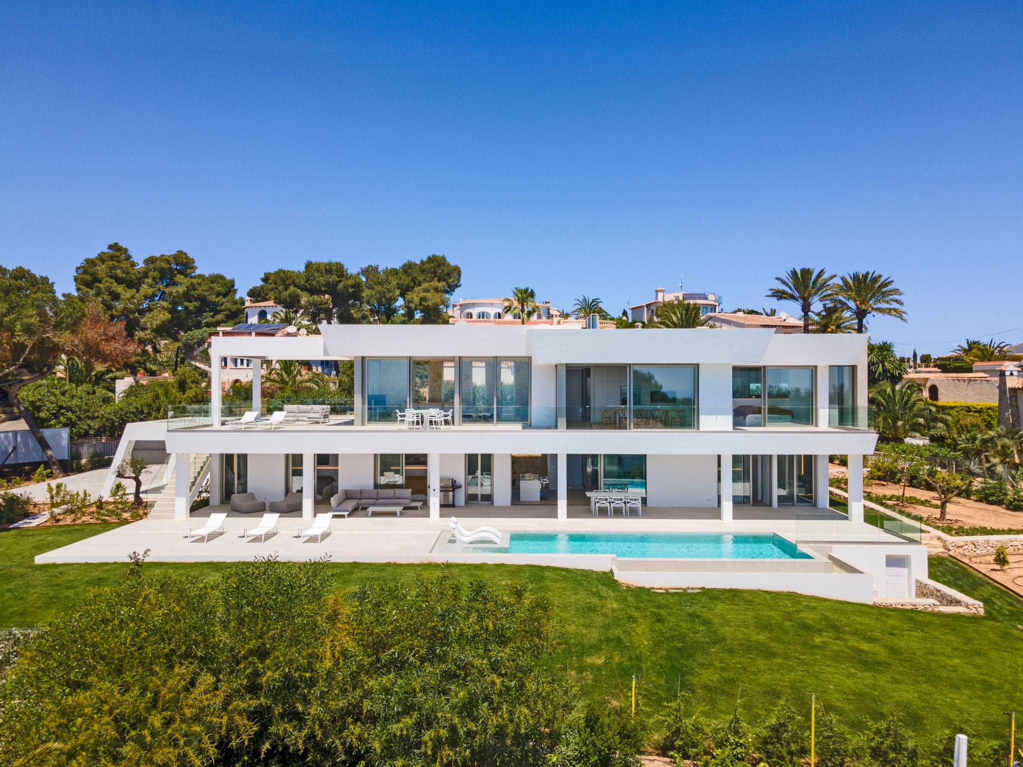 Villa Capsada Jávea: Spectacular 4-Bedroom Modern Villa with Heated Pool and Panoramic Sea Views in Costa Blanca