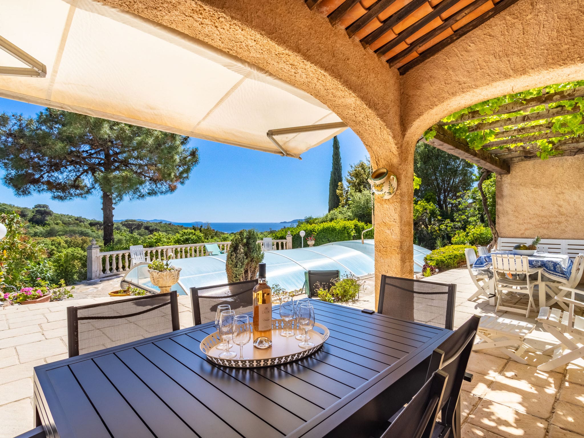 Villa Cavalaire Lavandou: Stylish 3-Bedroom Mediterranean Villa with Private Pool and Sea Views in Provence France
