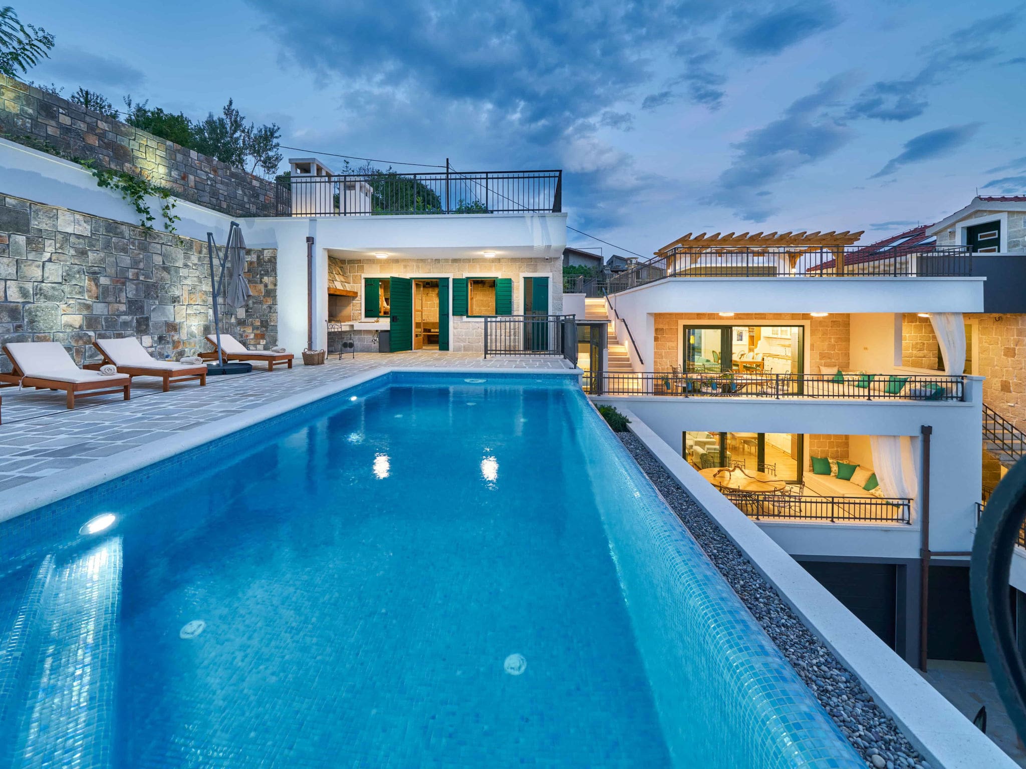 Villa Cetina Omiš: Stunning 6-Bedroom Beachfront Villa with Heated Pool and Sea Views in Dalmatia Croatia