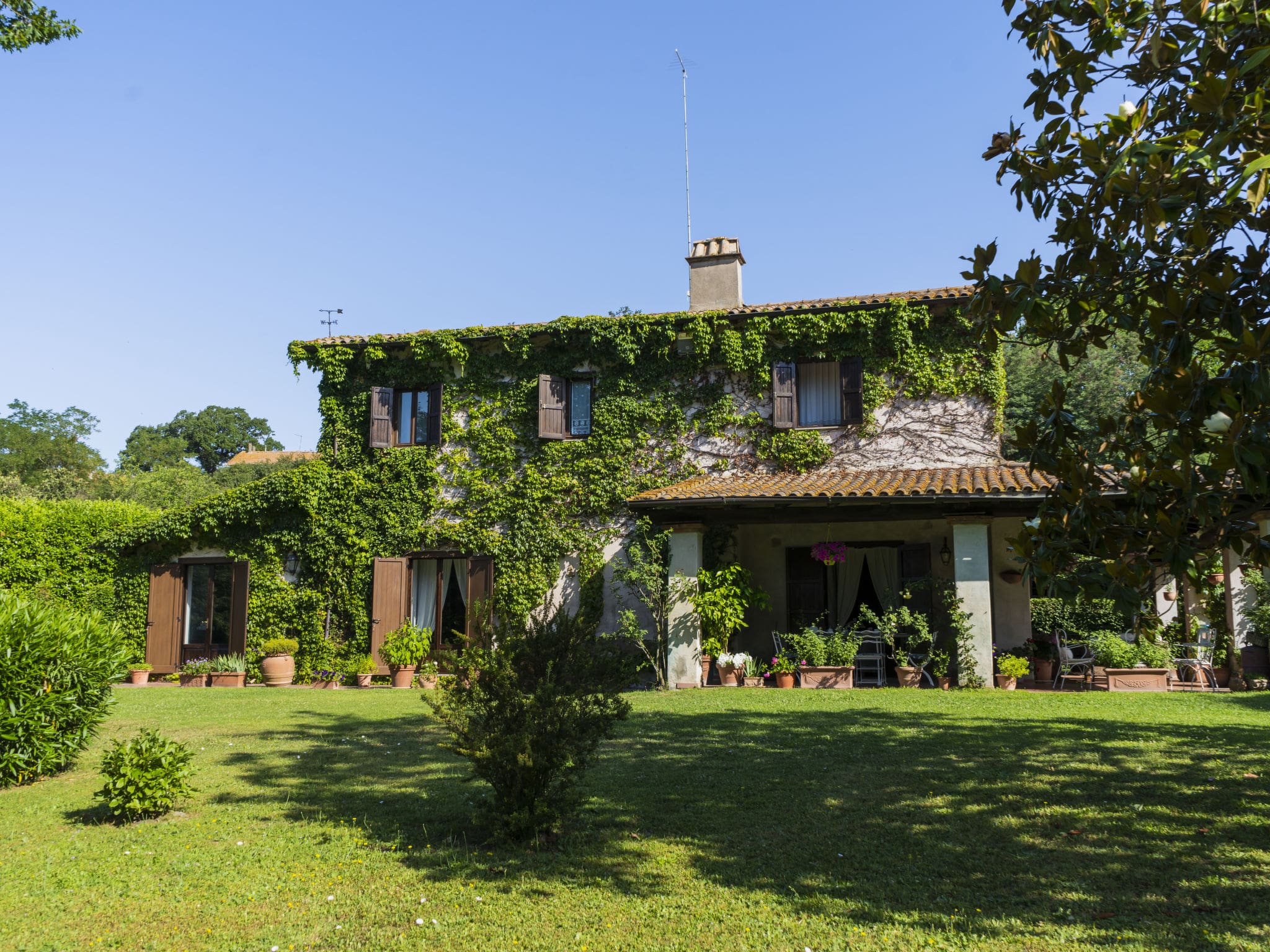 Villa Cimina Caprarola: Historic 4-Bedroom Farmhouse with Private Pool and Tennis Court in the Heart of Tuscia