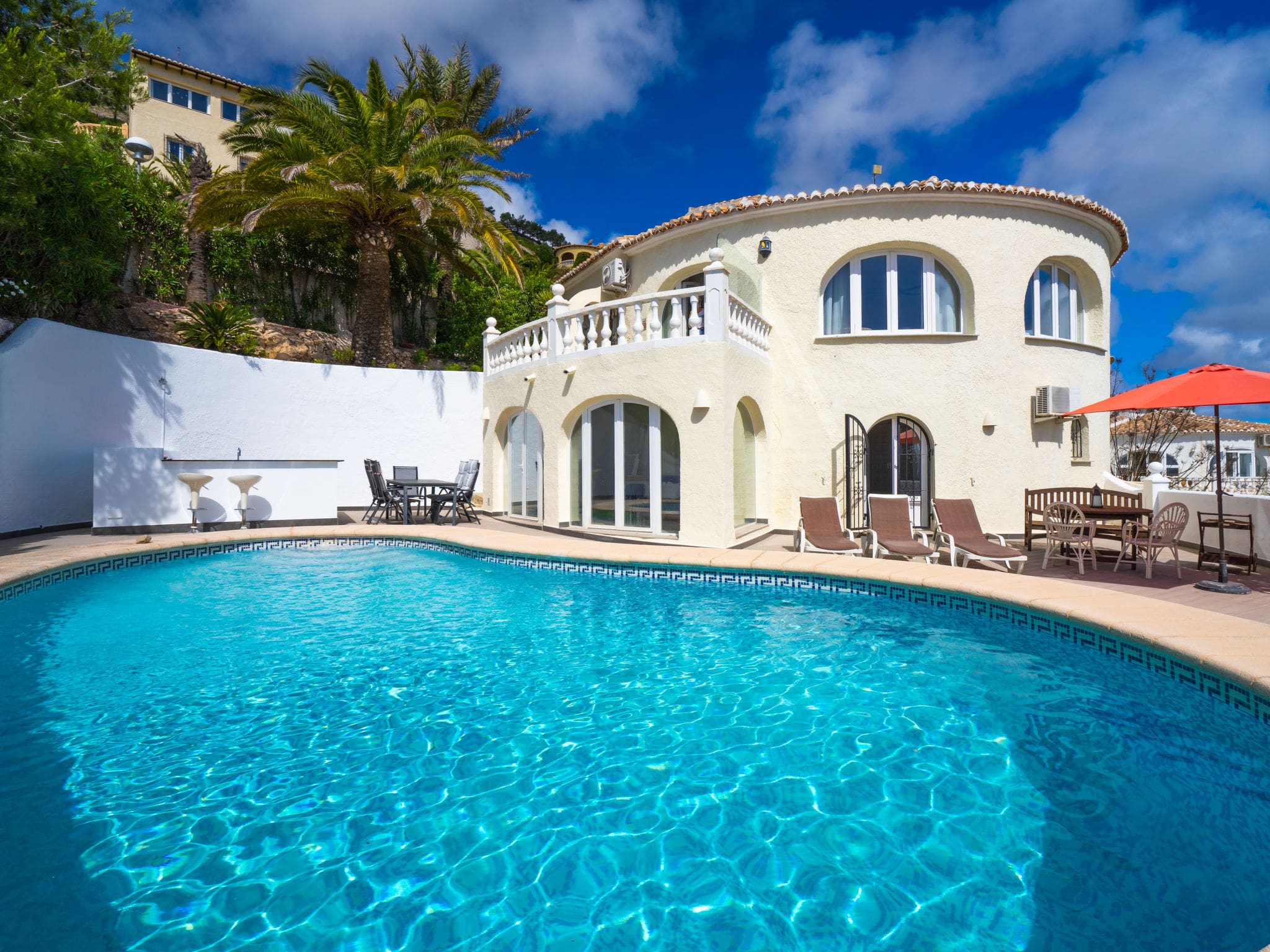Villa Cumbre Moraira: Stunning 4-Bedroom Holiday Villa with Private Pool and Panoramic Sea Views in Spain
