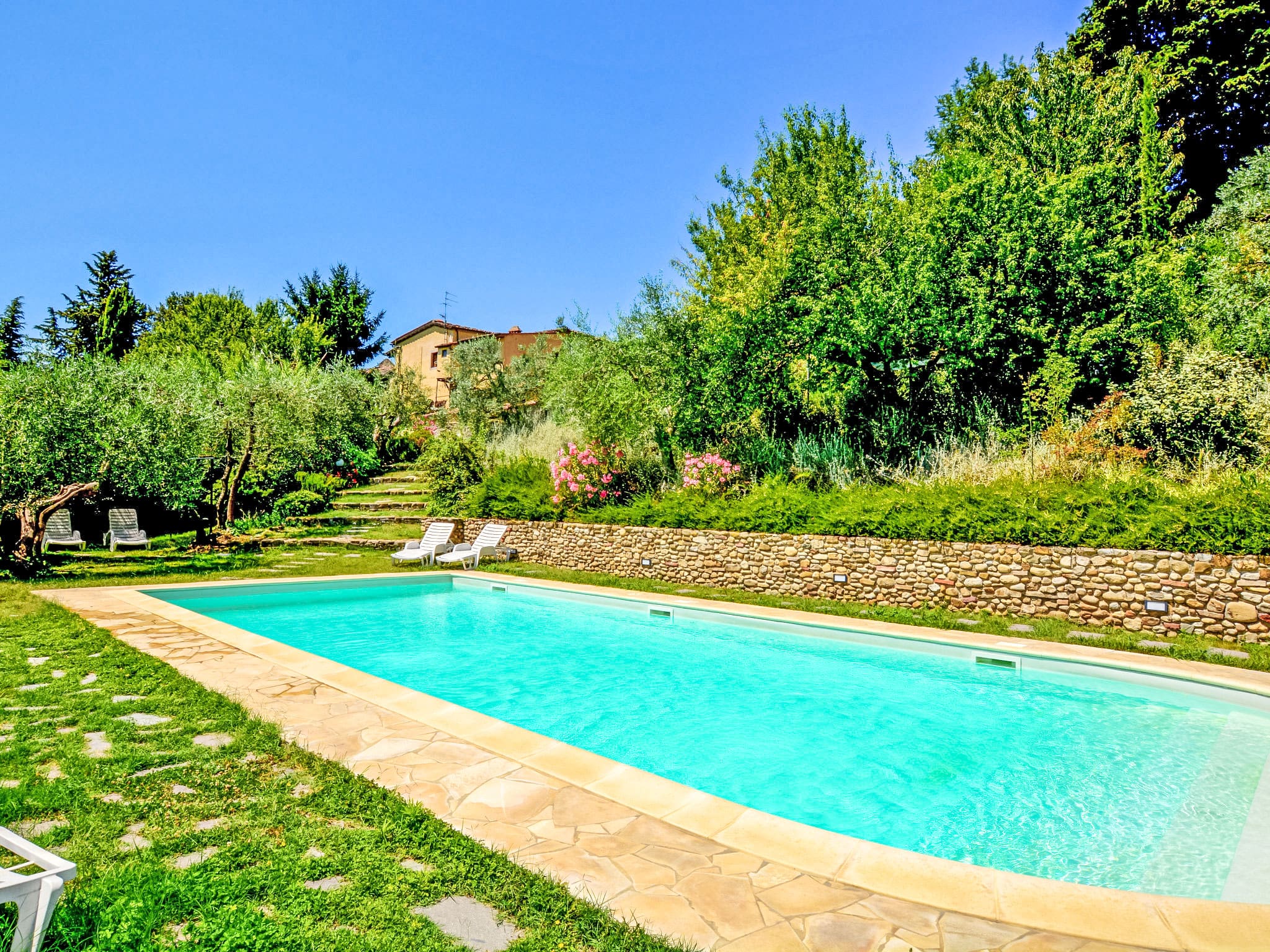 Villa Cypresso San Casciano: Historic 6-Bedroom Tuscan Estate with Private Pool in the Heart of Chianti Wine Country