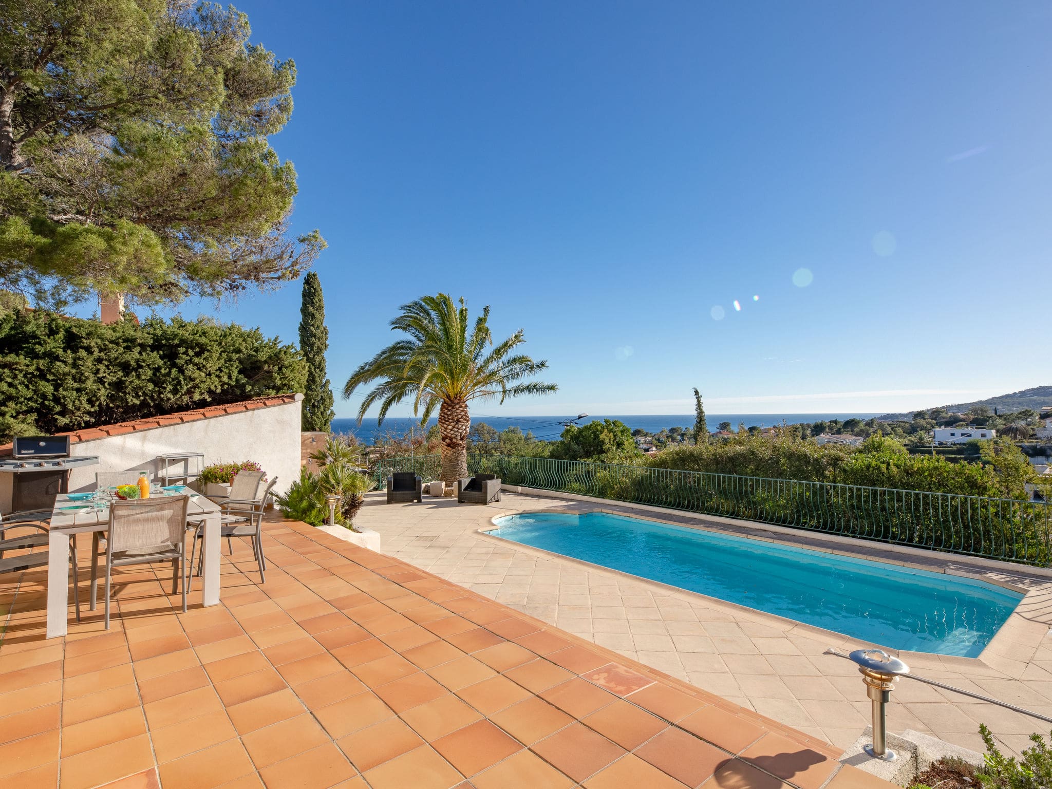 Villa Dramont Saint-Aygulf Saint Aygulf: Beautiful 3-Bedroom Sea View Villa with Private Pool and Terrace in French Riviera