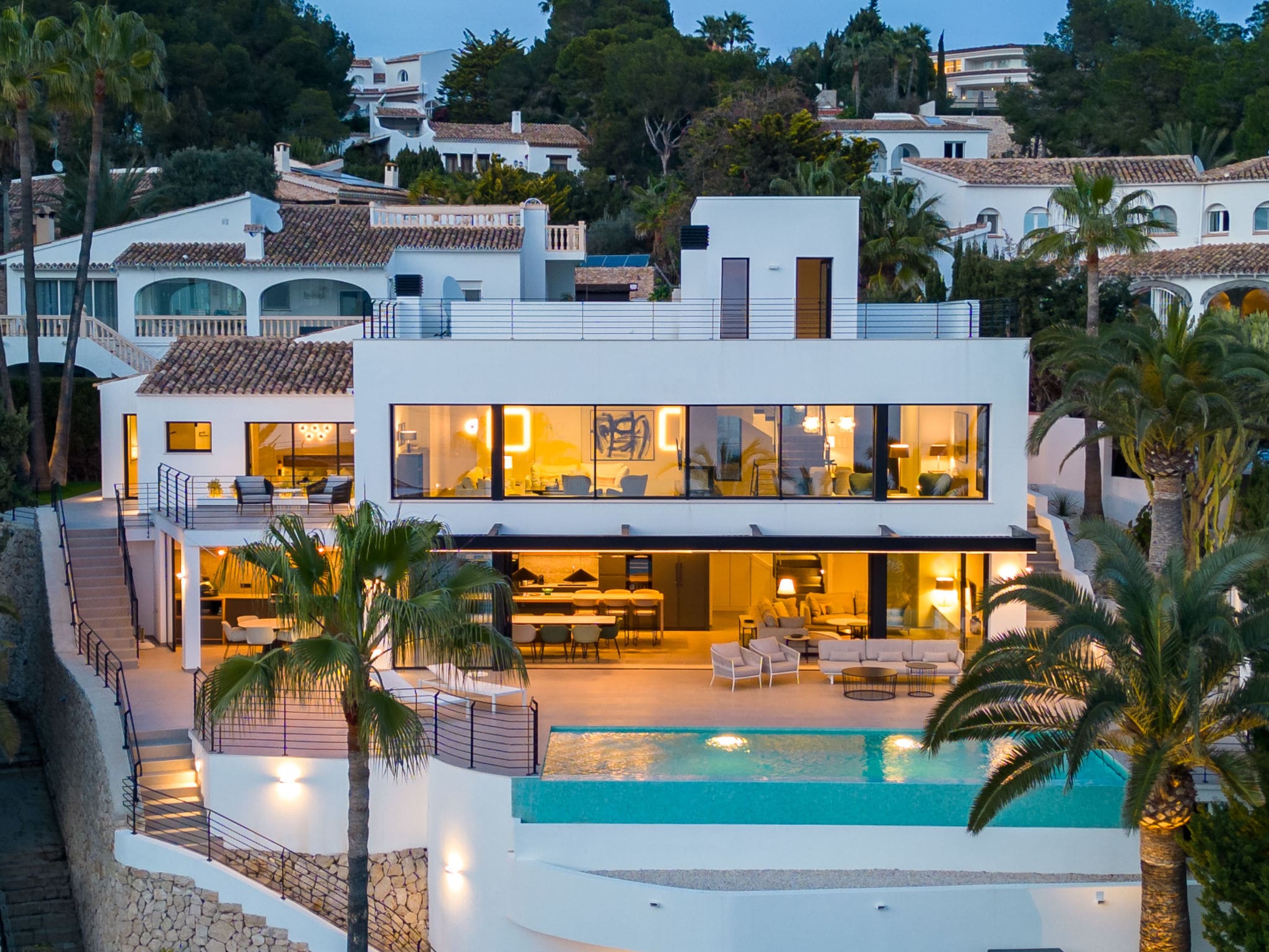 Villa Estrella Moraira: Modern 4-Bedroom Mediterranean Villa with Private Pool and Panoramic Sea Views Just Steps from the Beach