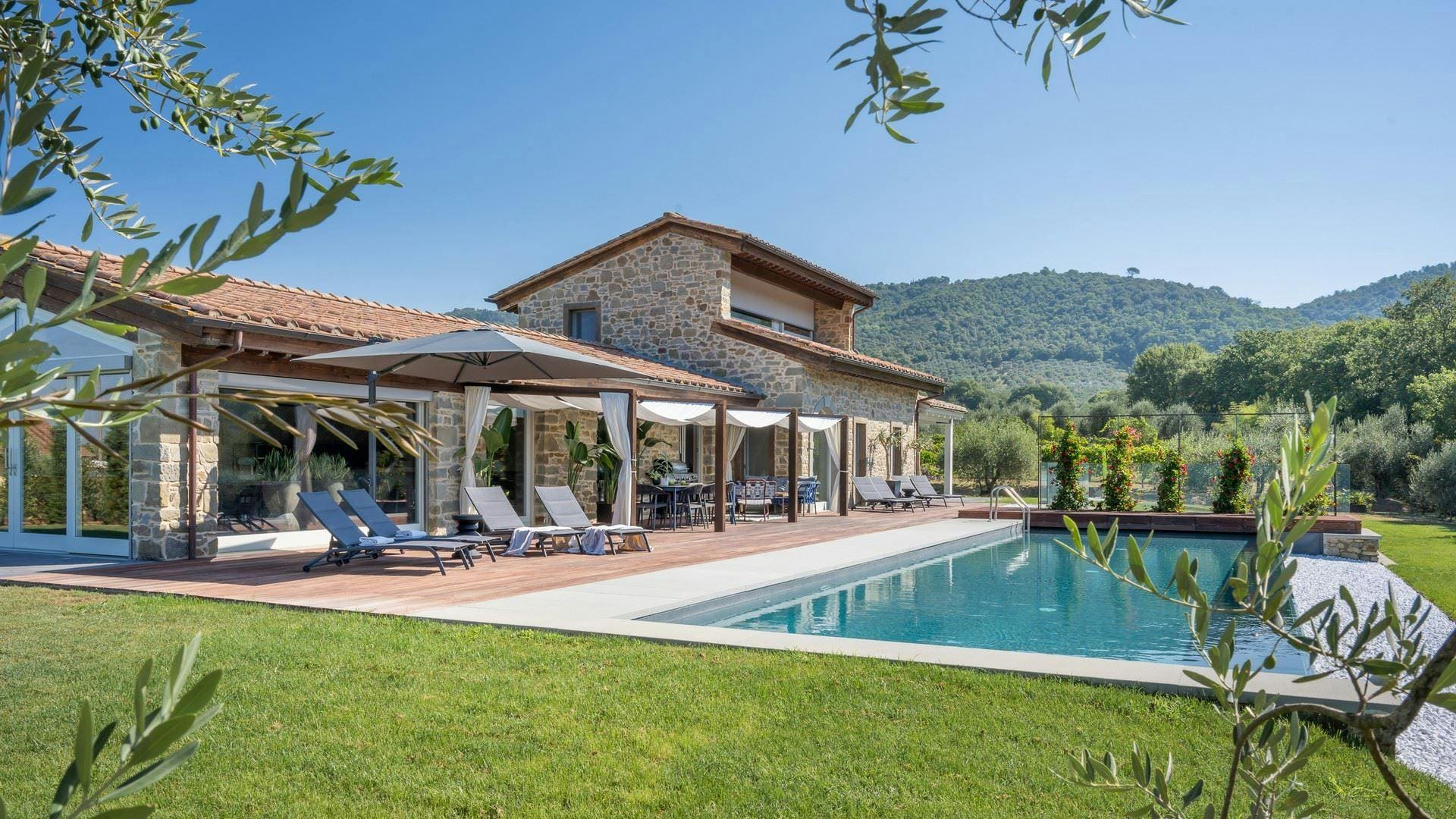 Villa Etrusco Cortona Cortona: 3-Bedroom Luxury Villa with Spa and Pool, Cortona