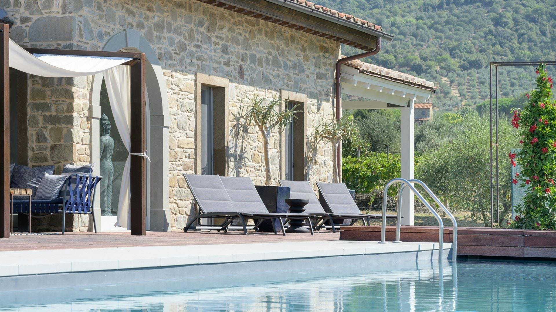 Villa Etrusco Cortona Cortona: 3-Bedroom Luxury Villa with Spa and Pool, Cortona
