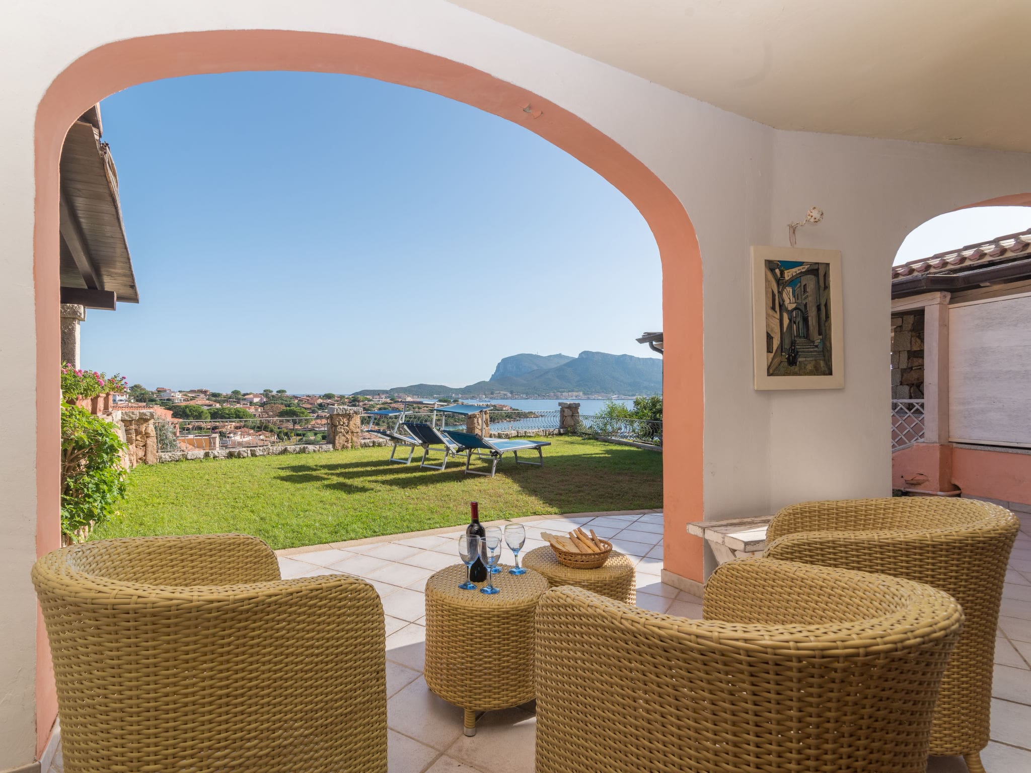 Villa Figarolo Golfo Aranci: Elegant 2-Bedroom Apartment with Sea Views and Resort Pool in Sardinia Italy