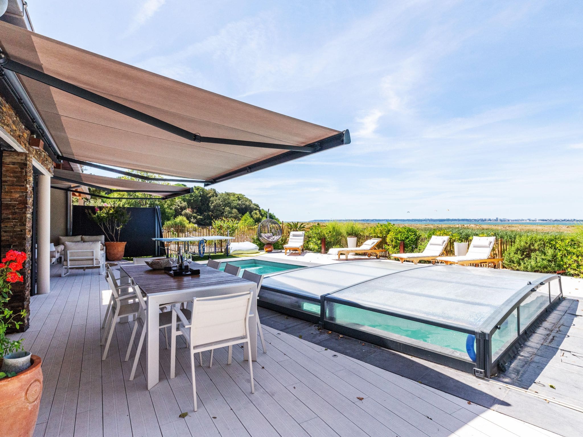 Villa Foucaud Pins: Stunning Beachfront Holiday Home with Heated Pool and Sea Views in Saint Brevin les Pins France
