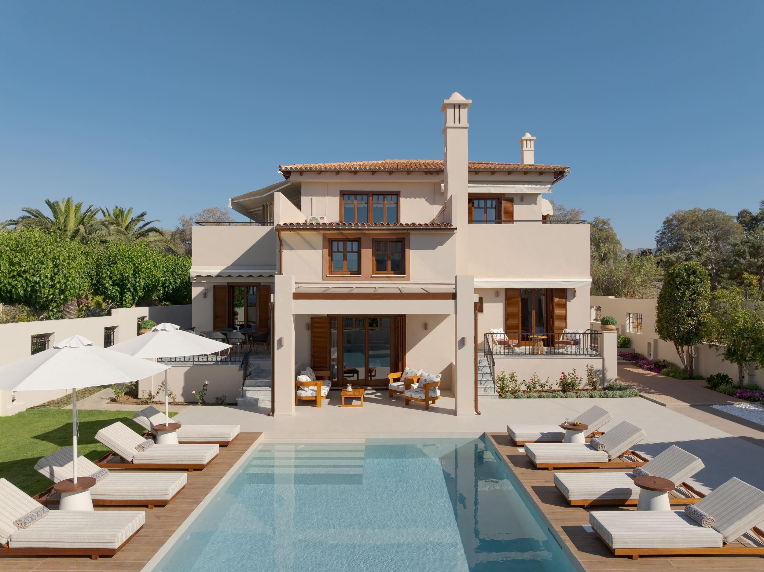 Villa Kampos Rethymno: Luxury 4-Bedroom Villa with Private Pool and Tennis Court, Rethymno Crete