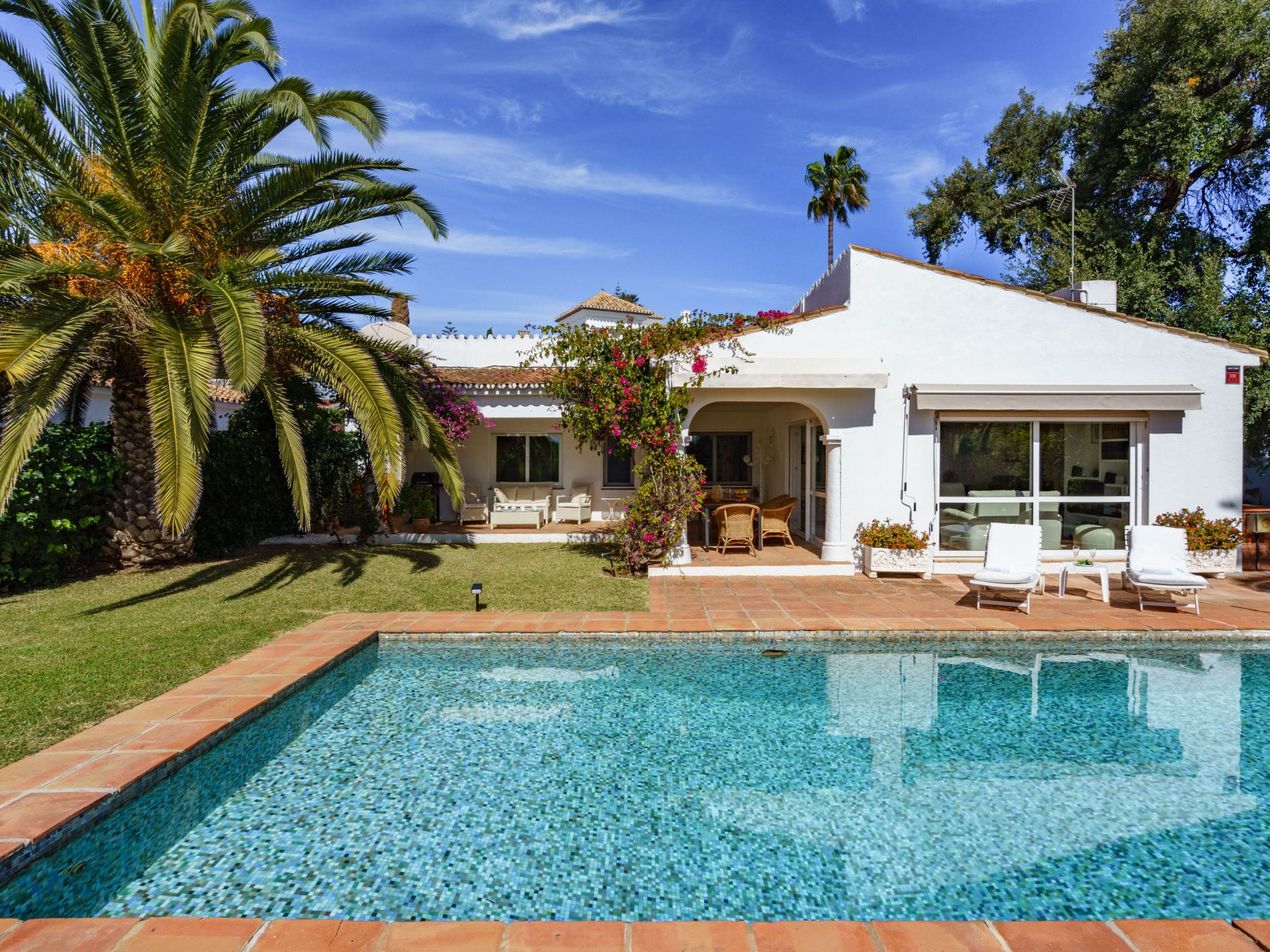 Villa Levante Elviria Elviria, Marbella: Stunning 3-Bedroom Mediterranean Villa with Private Pool and Beautiful Gardens in Costa del Sol Spain