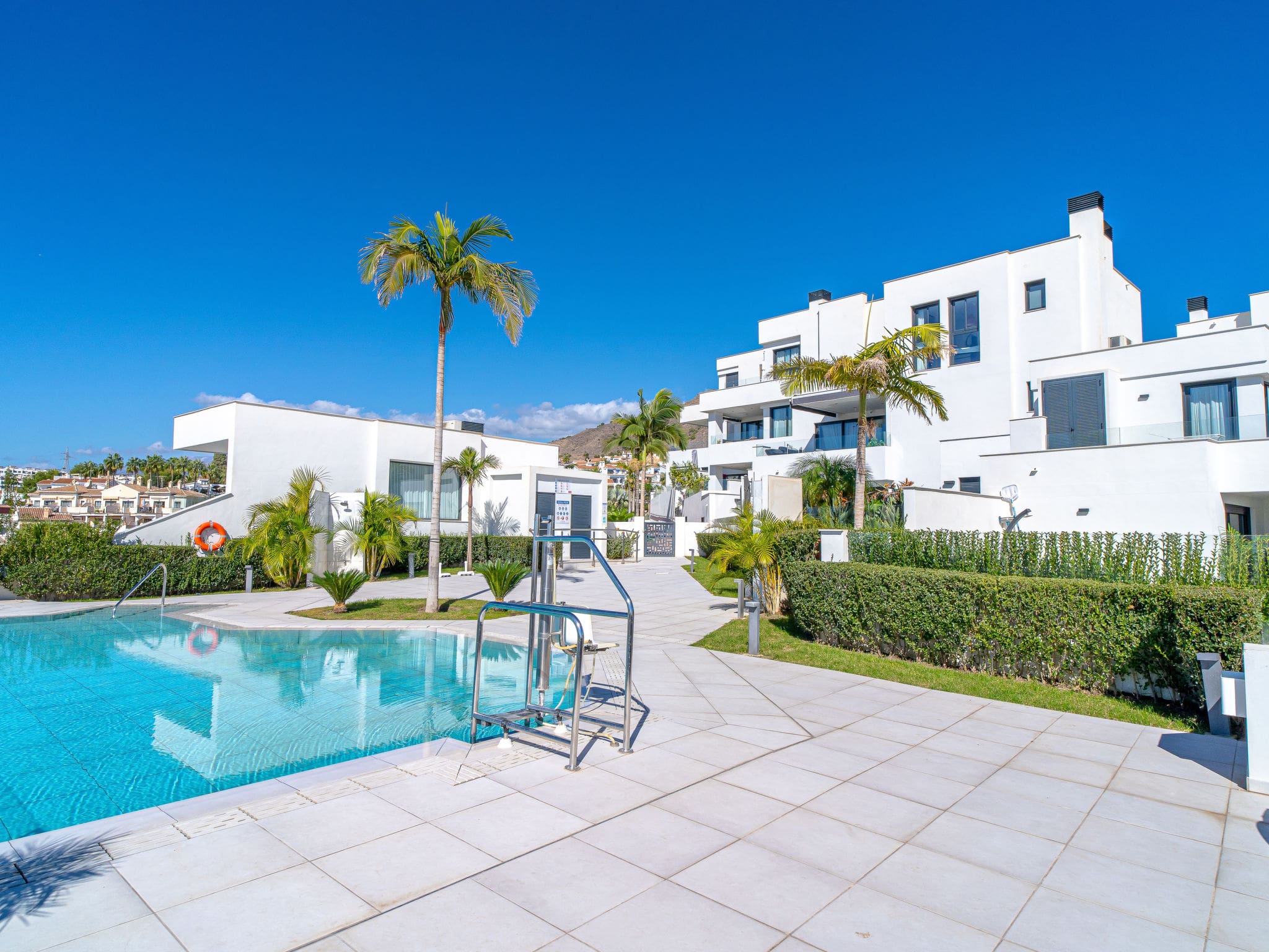 Villa Levante Nerja: Modern Three-Bedroom Holiday Home with Shared Pool Near Burriana Beach Costa del Sol