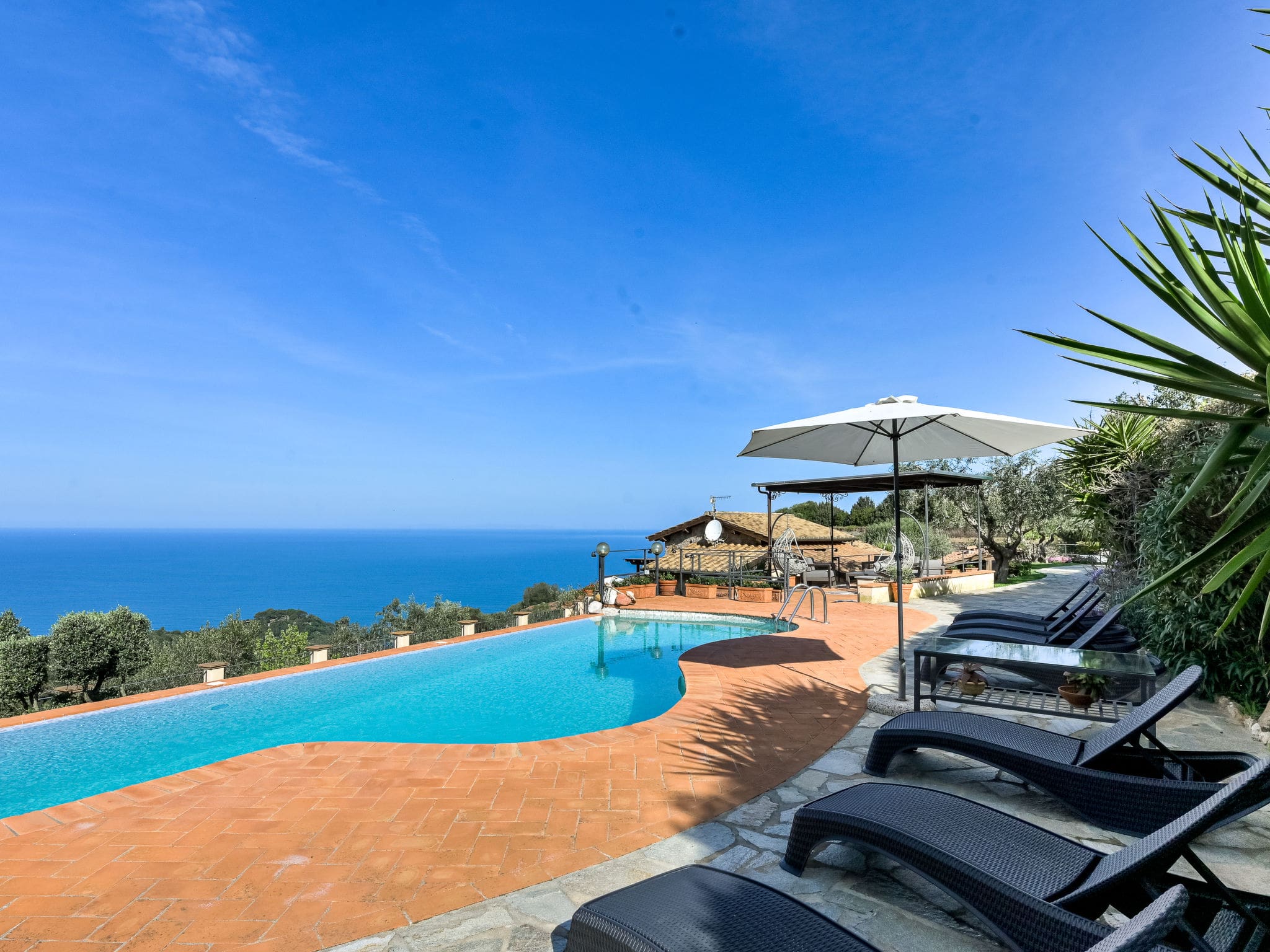Villa Libeccio Argentario: Four Bedroom Mediterranean Villa with Private Pool and Sea Views in Tuscany Italy