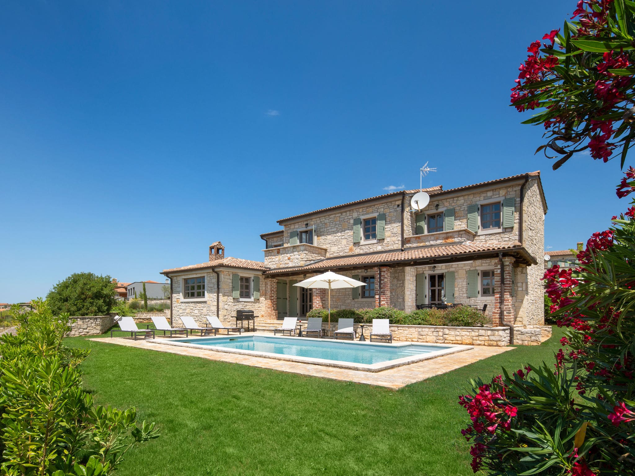 Villa Lovreč Sveti: Elegant Four-Bedroom Villa with Private Pool and Modern Amenities in Istrian Countryside
