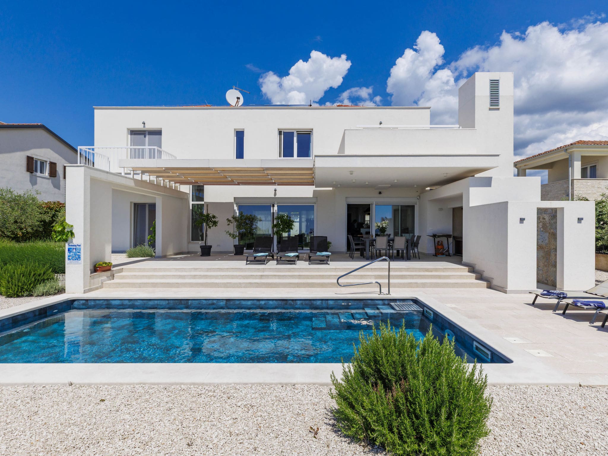 Villa Lovrečka Poreč: Sophisticated 4-Bedroom Designer Villa with Private Pool and Sea Views in Istrian Countryside