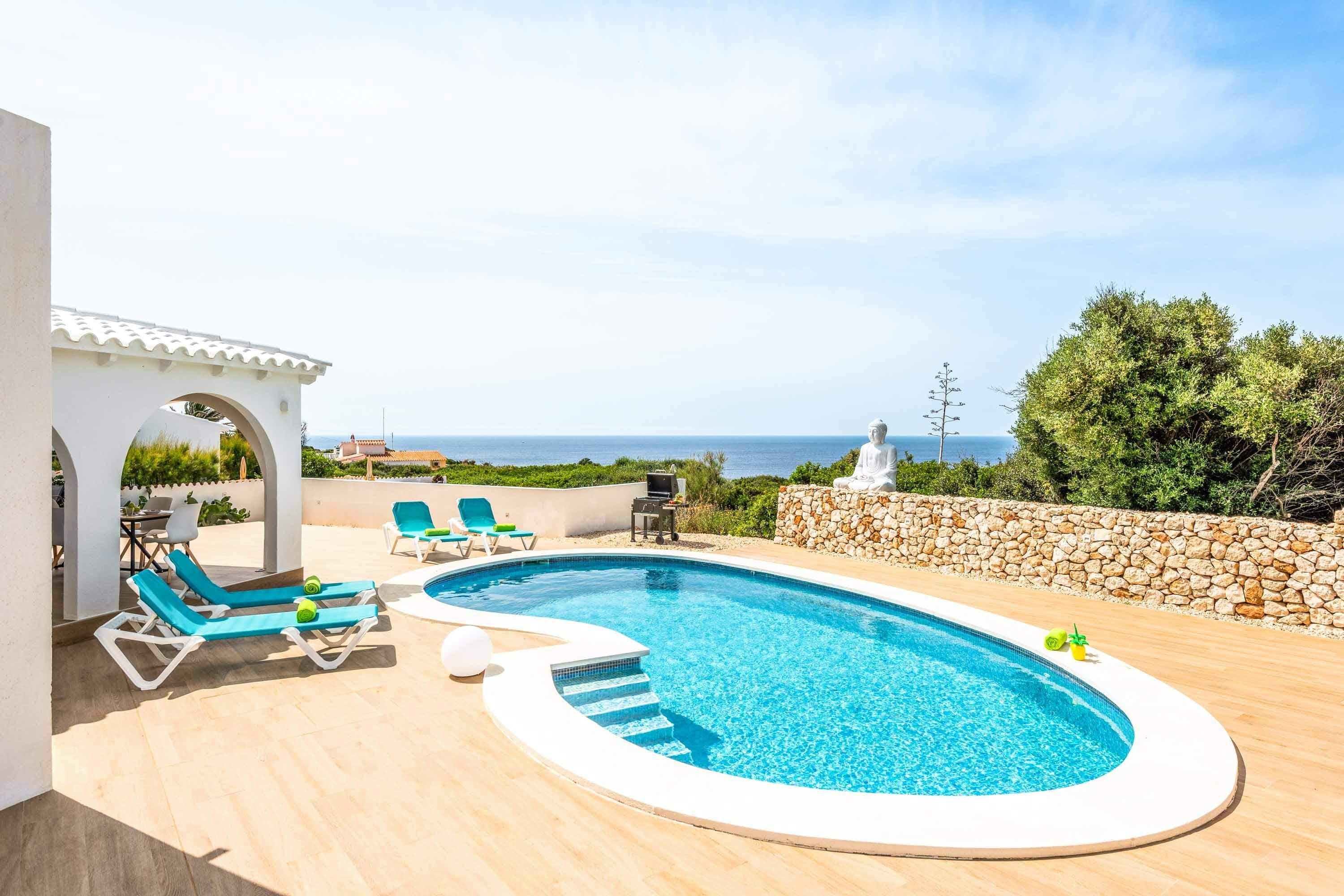Villa Mar Azul: 2-Bedroom Villa Rental Menorca with Sea Views and Swimming Pool