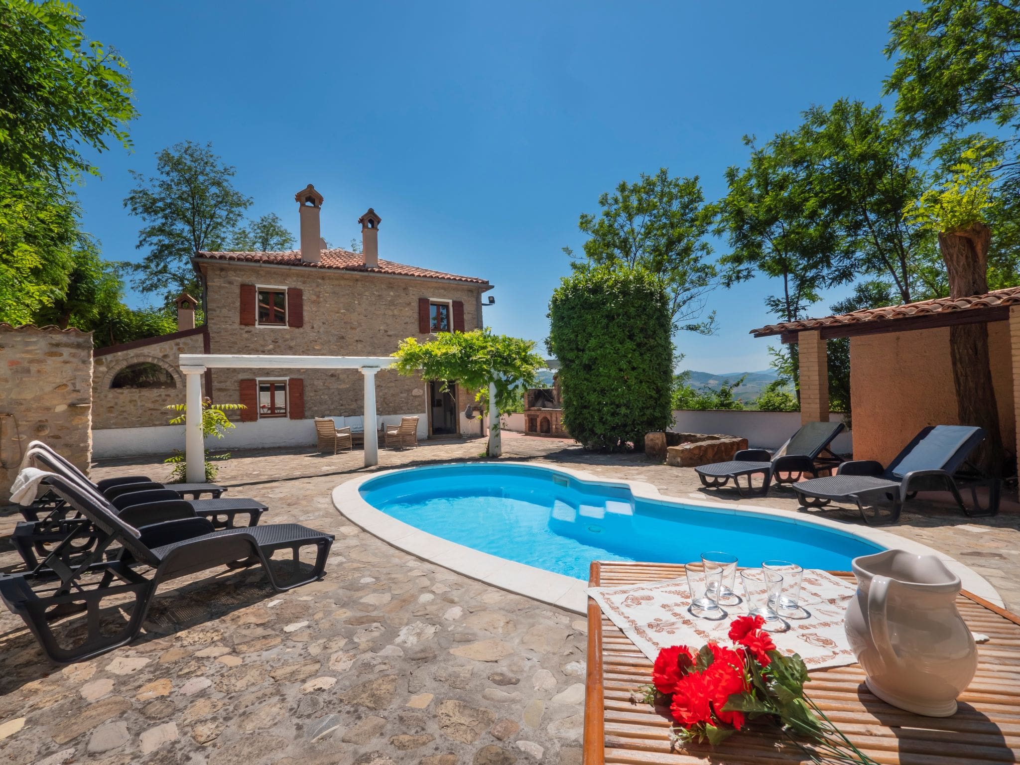 Villa Marecchia Gemmano: Spacious 5-Bedroom Farmhouse with Private Pool and Countryside Views in the Heart of Emilia-Romagna