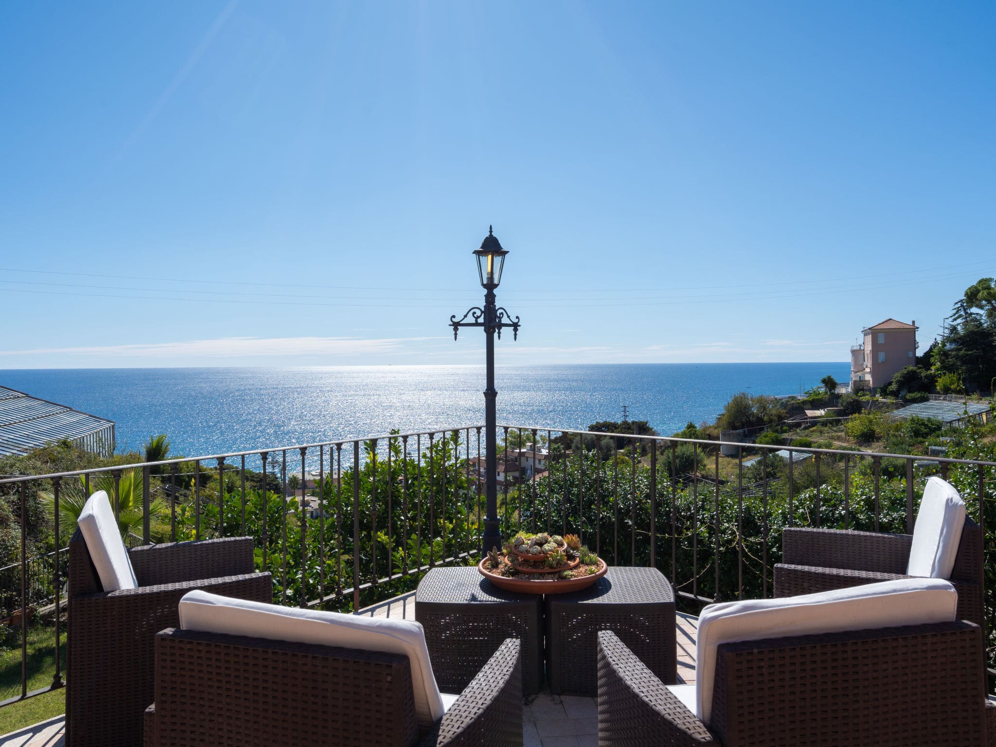 Villa Matutia Sanremo: Spectacular 3-Bedroom Duplex Villa with Sea Views and Hot Tub in Italian Riviera