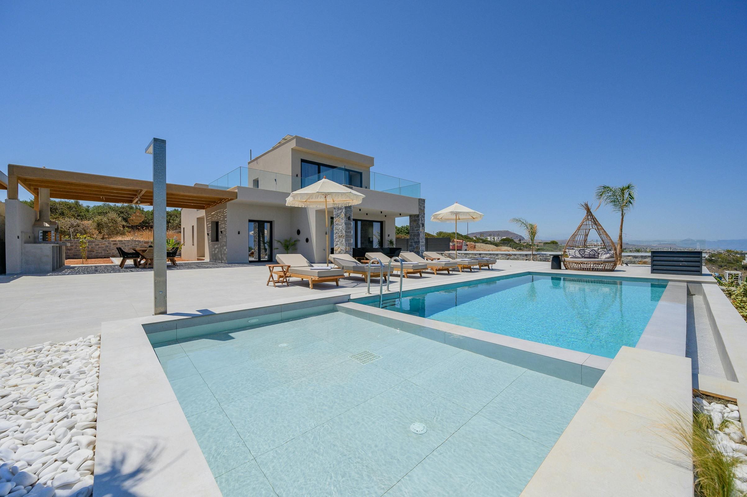Villa Meltemi Anissaras Crete: Luxury 5-Bedroom Villa with Pool and Seaview, Crete
