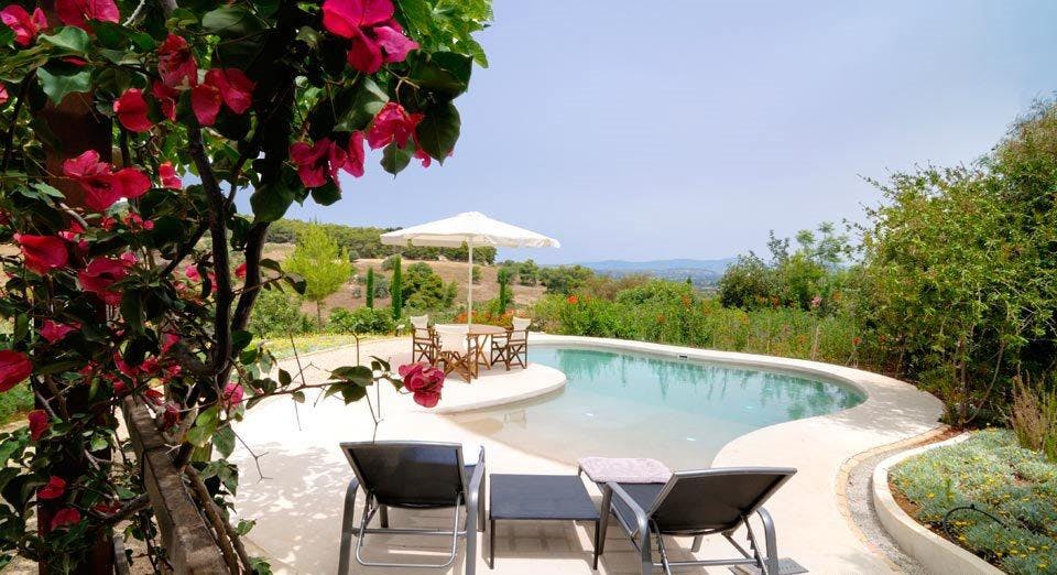 Villa Meltemi Argolis: Luxury 3-Bedroom Apartment with Seaview and Pool, Argolis