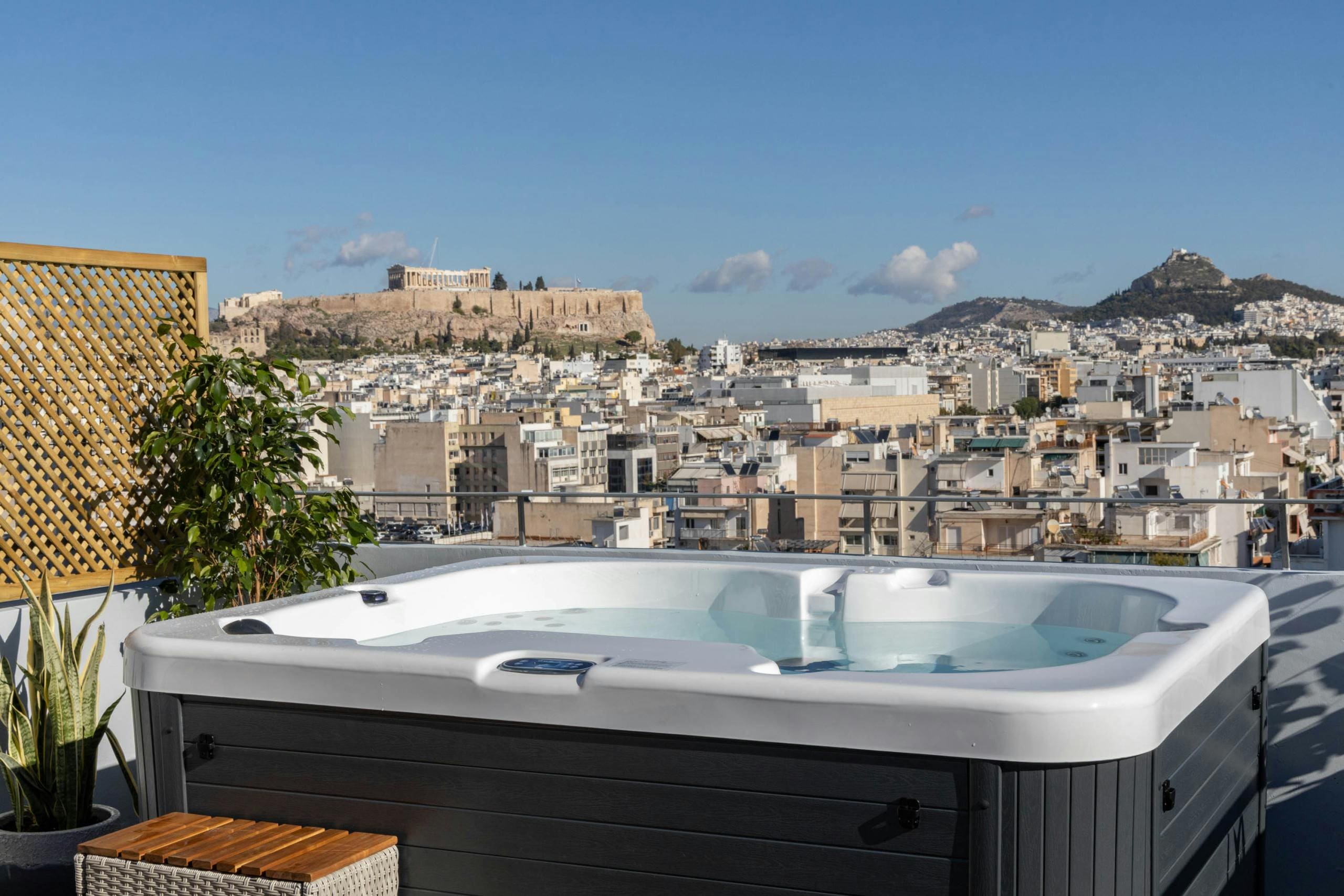 Villa Meltemi Athens Athens: Stylish 3-Bedroom Townhouse with Hot Tub, Athens