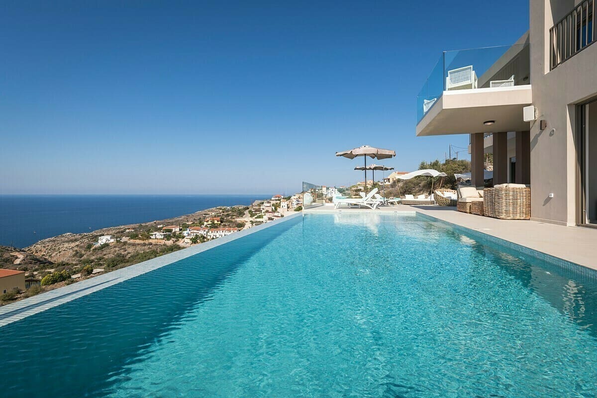 Villa Meltemi Chania Crete 2: Luxury 5-Bedroom Villa with Stunning Sea Views, Crete