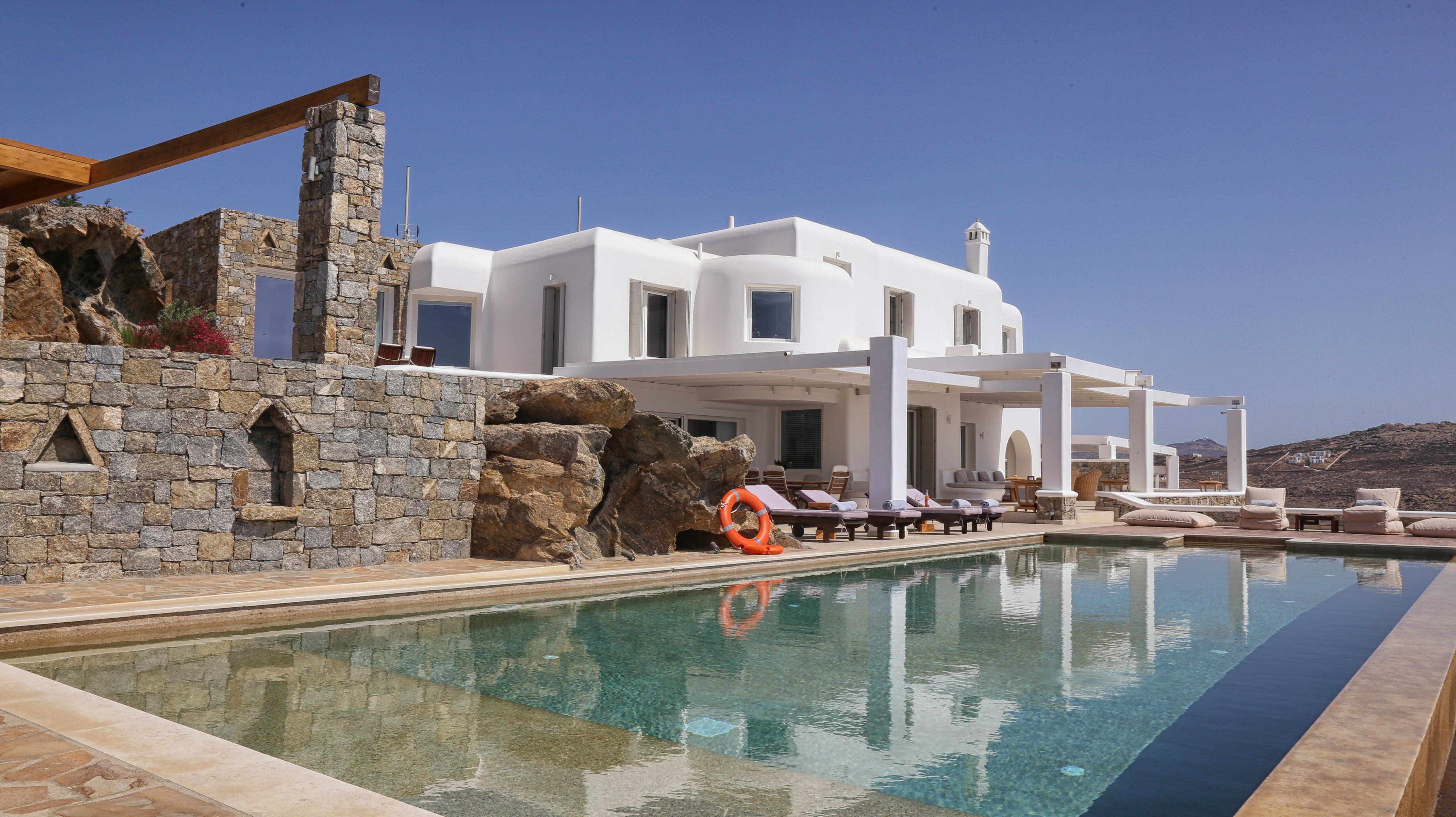 Villa Meltemi Elia Elia 20: Luxury 6-Bedroom Villa with Seaview and Pool, Elia Mykonos