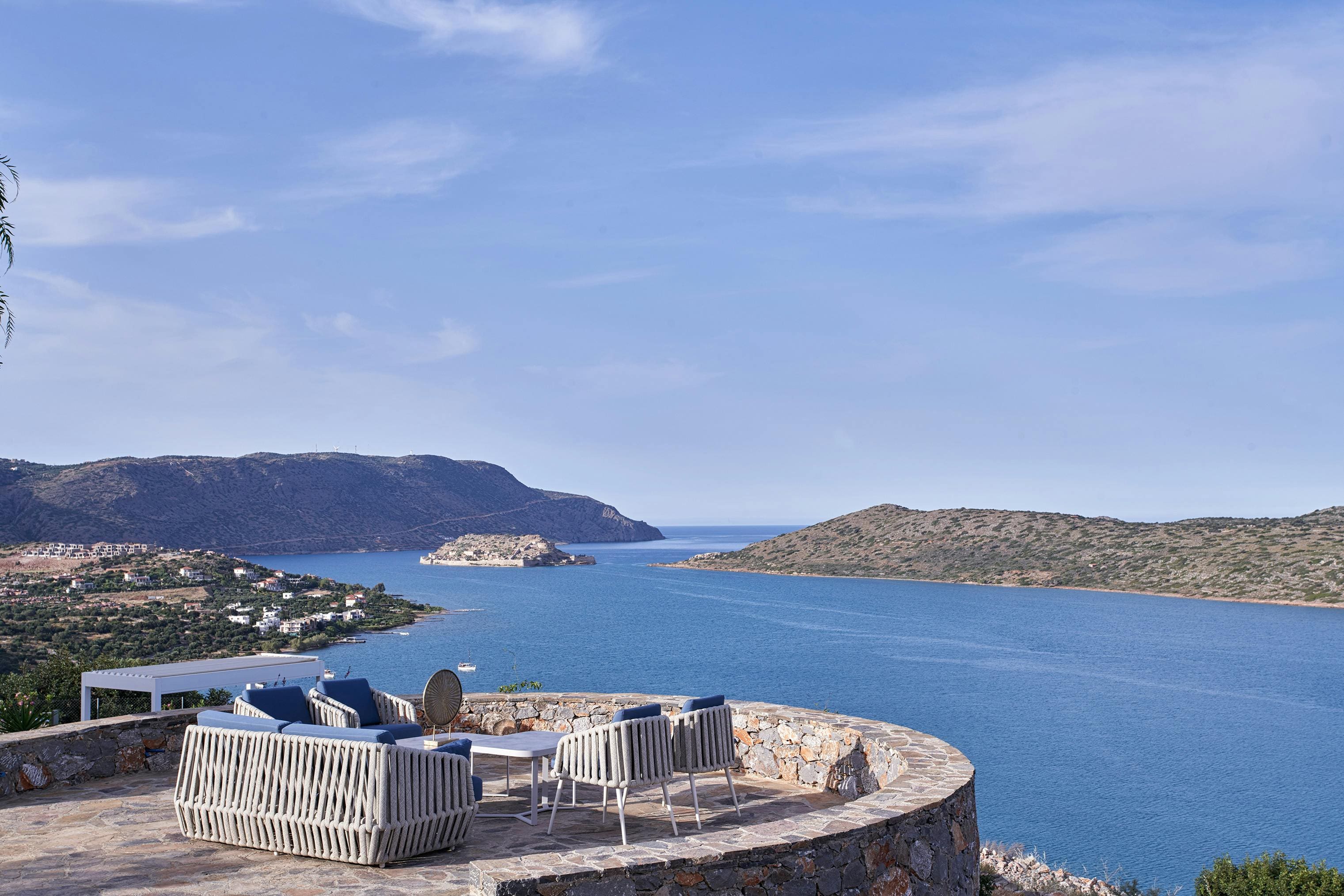 Villa Meltemi Elounda Elounda: Spacious 6-Bedroom Villa with Infinity Pool and Sea Views, Elounda
