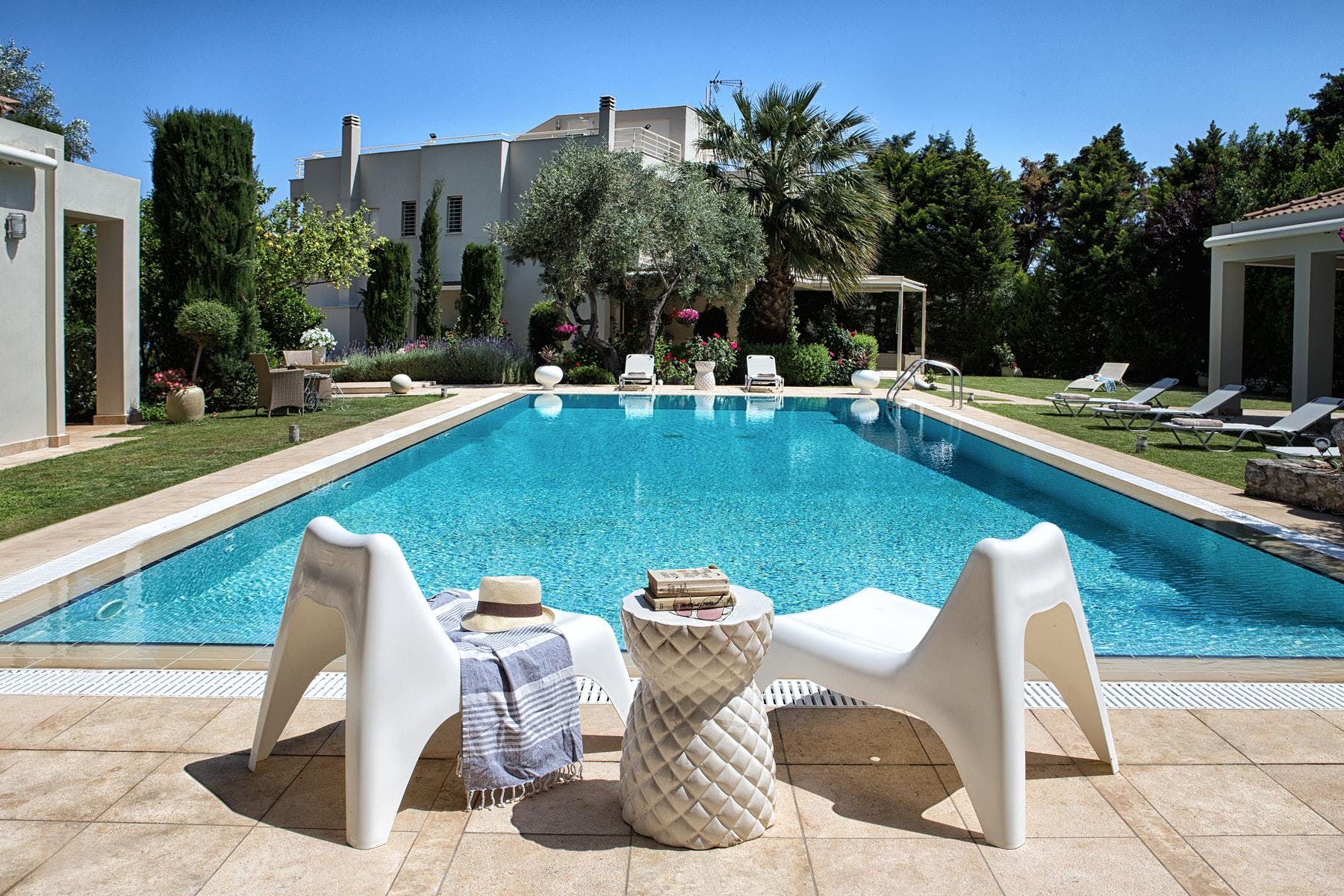 Villa Meltemi Euboea Greece: Spacious 8-Bedroom Villa with Seaview and Pool, Euboea