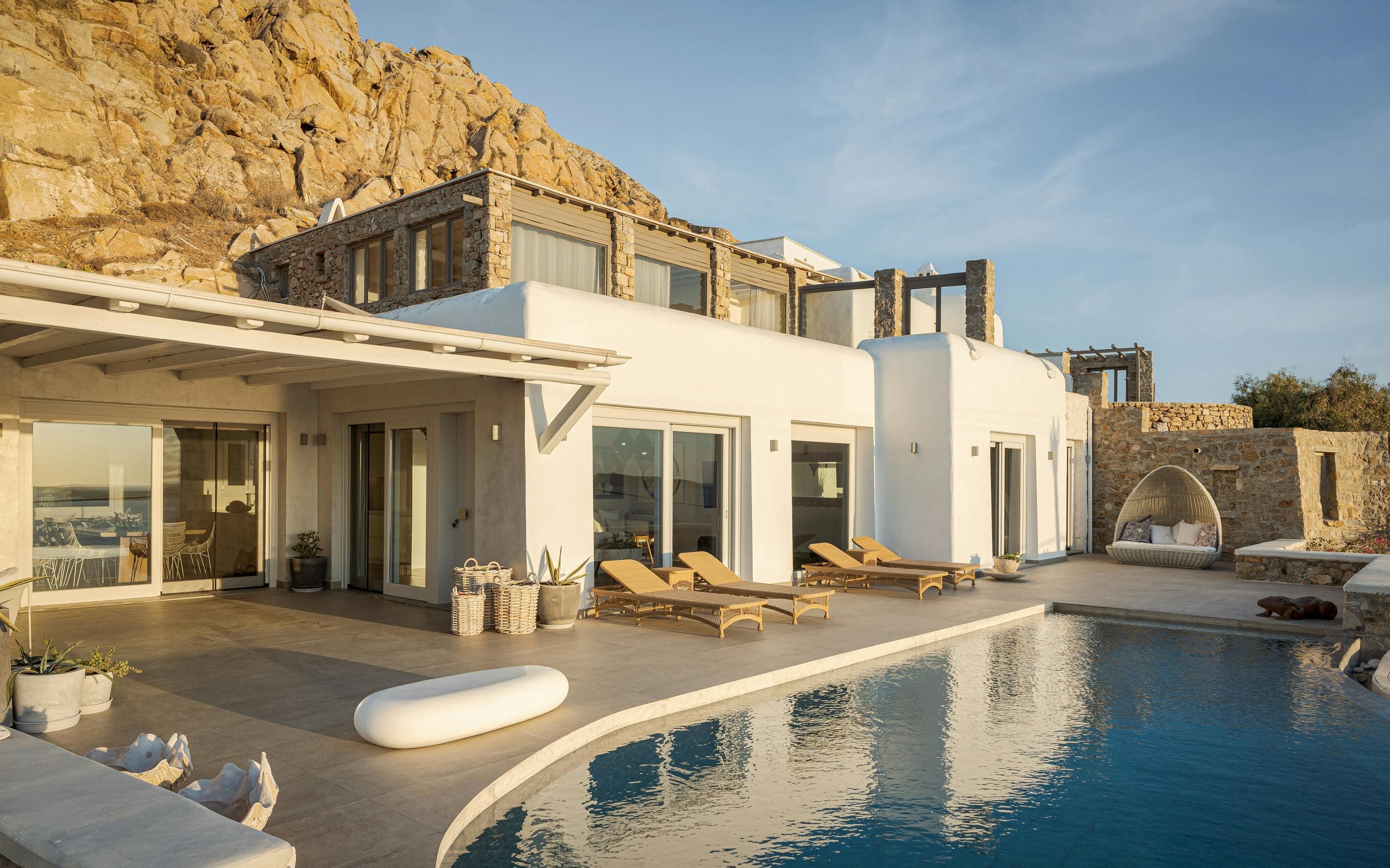 Villa Meltemi Ioannis Agios Ioannis: Luxury 6-Bedroom Villa with Private Pool and Sea Views, Mykonos