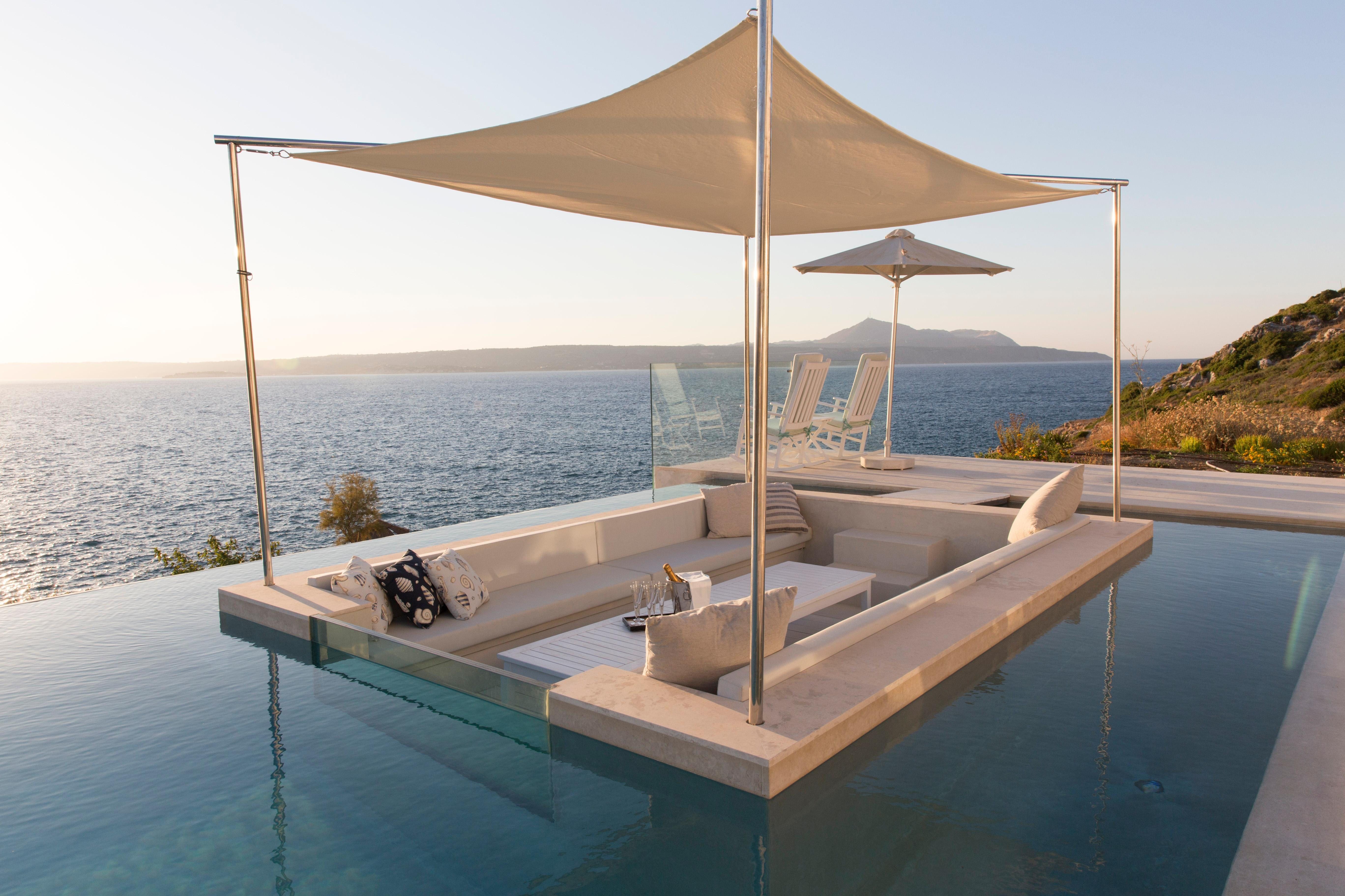 Villa Meltemi Kokkino Kokkino Chorio 5: Luxury 6-Bedroom Apartment with Seaviews and Pool, Crete