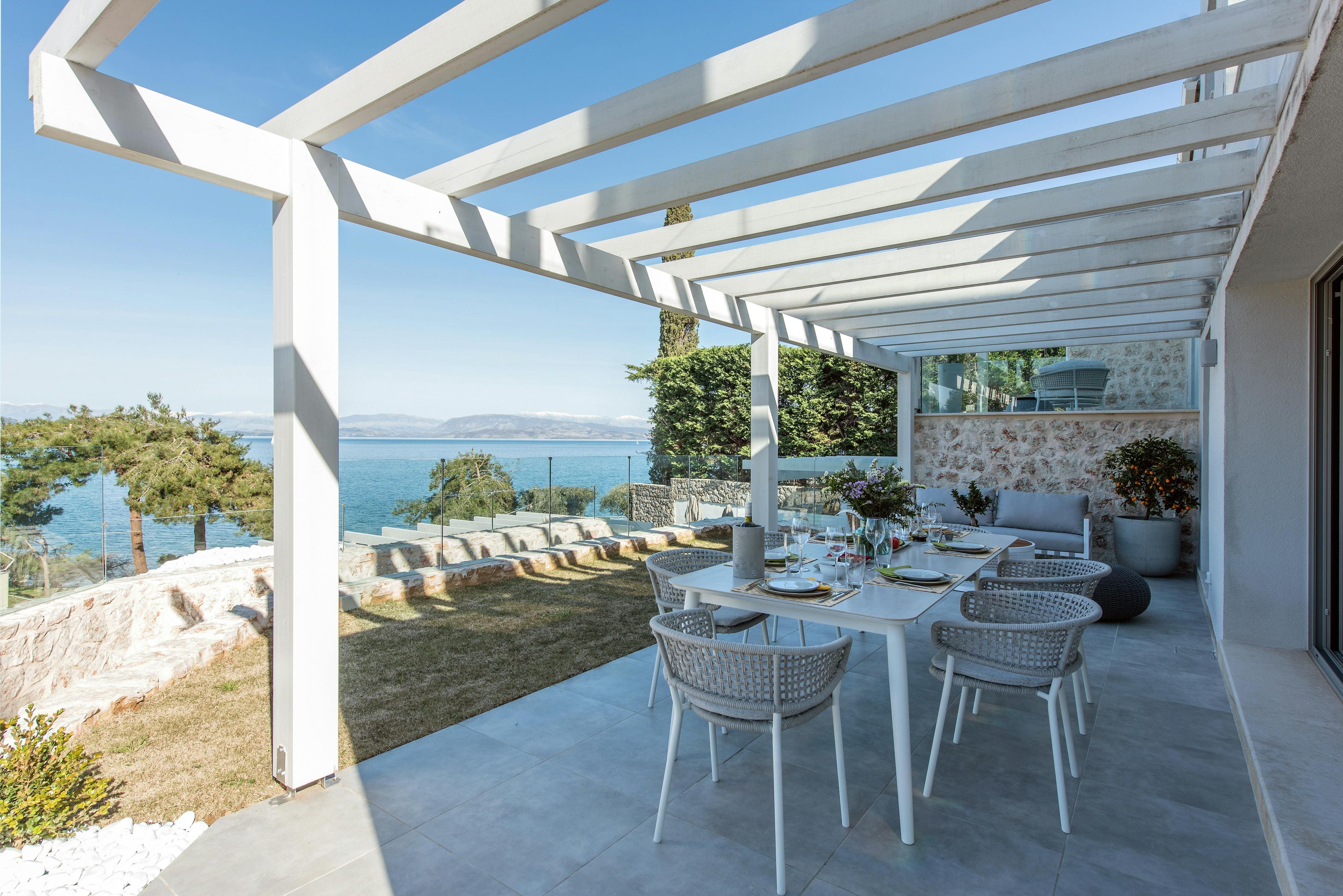 Villa Meltemi Kommeno: Luxury 4-Bedroom Villa with Private Pool and Sea Views, Corfu