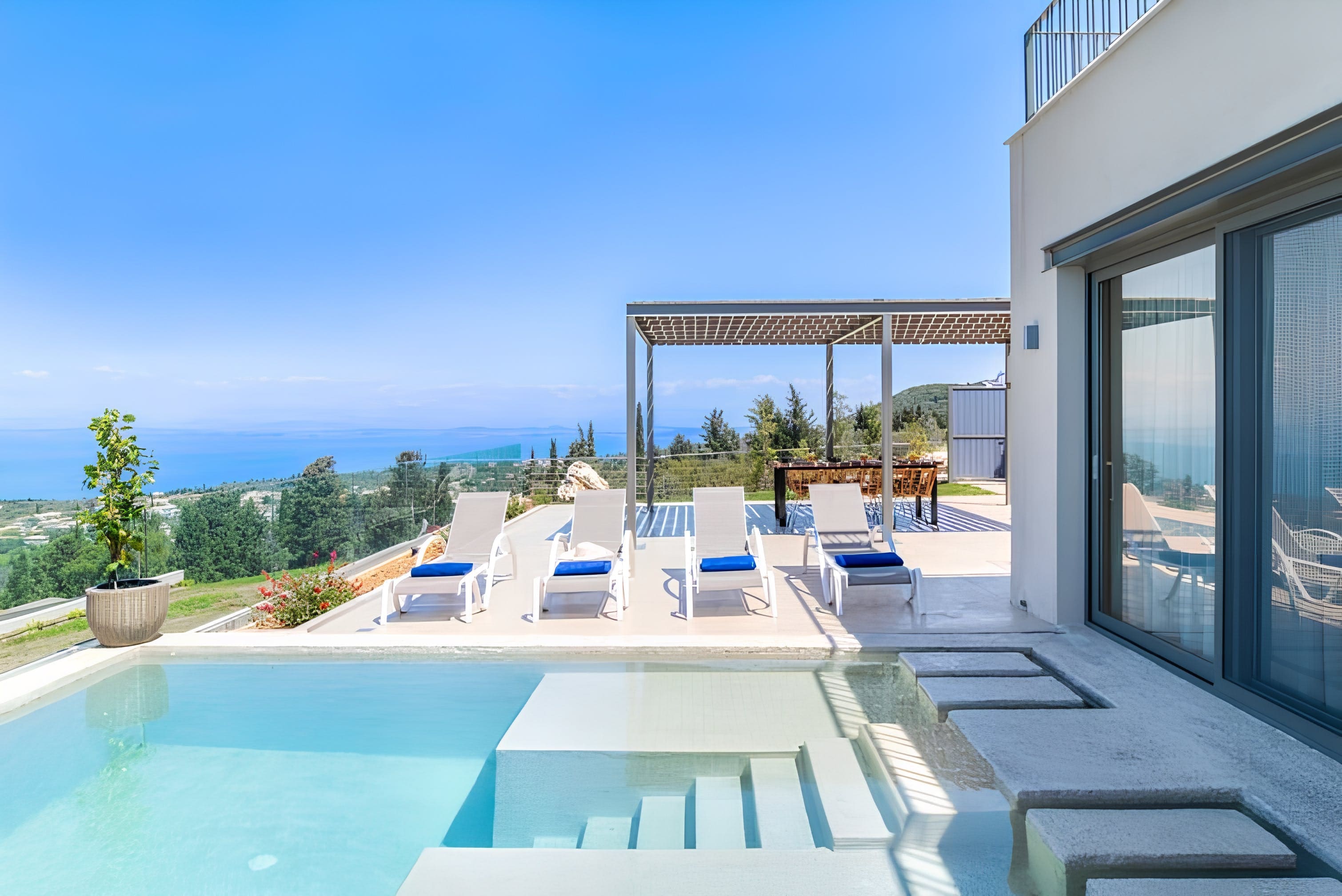 Villa Meltemi Lefkada Lefkada 5: Luxury 3-Bedroom Villa with Sea View and Pool, Lefkada