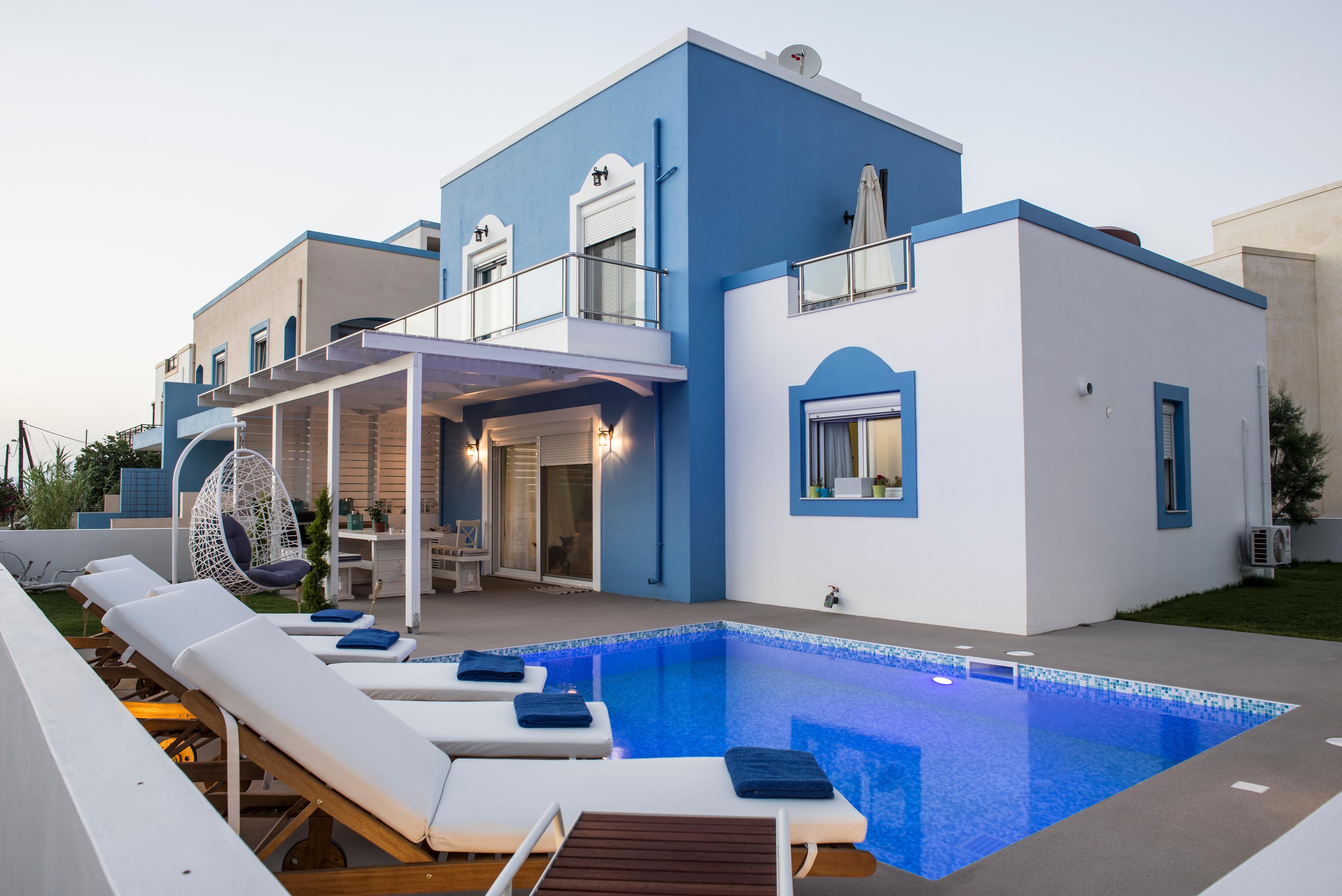 Villa Meltemi Mastichari: Spacious 3-Bedroom Apartment with Seaview and Pool, Kalmynos