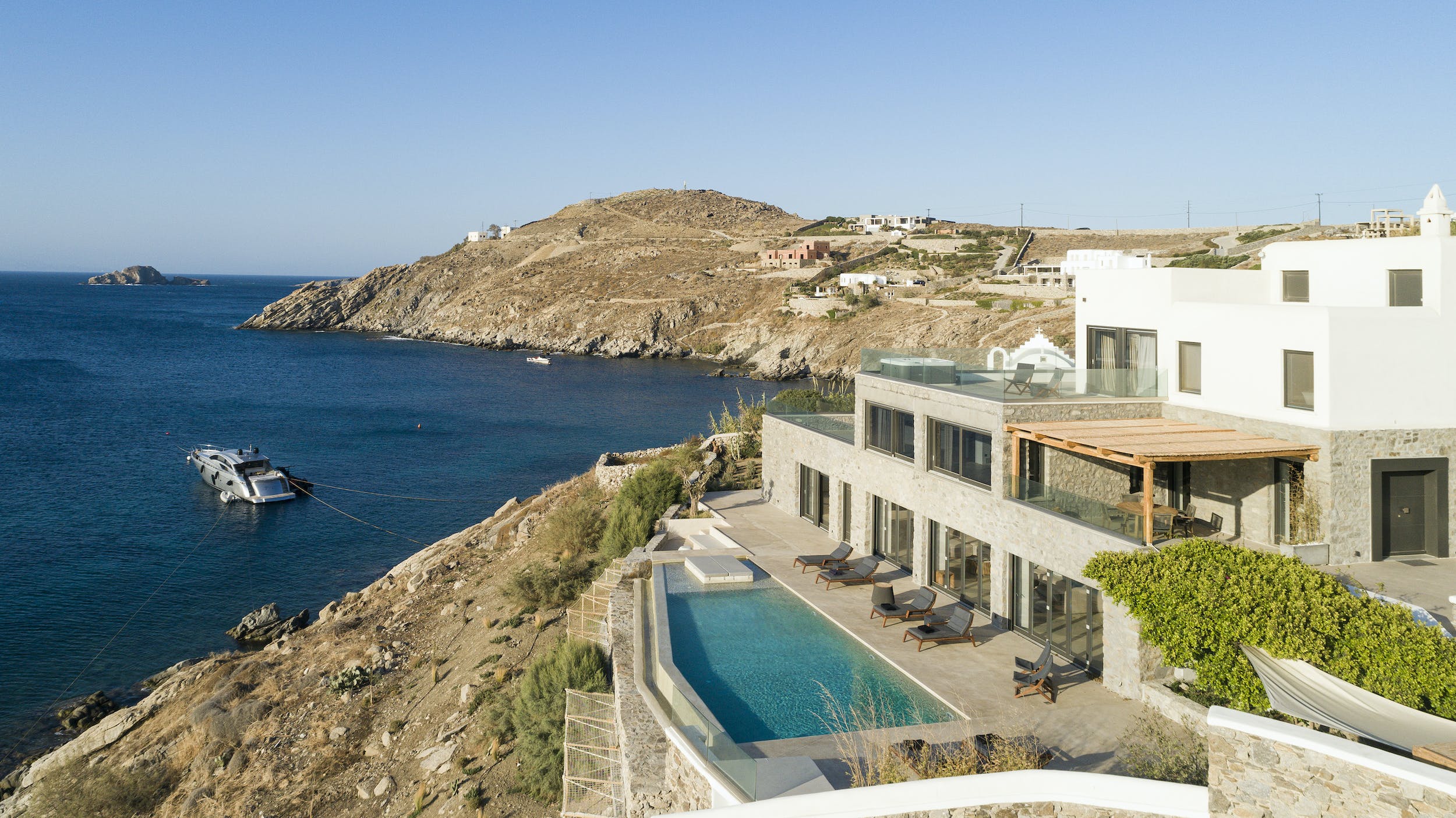 Villa Meltemi Mykonos Mykonos 50: Luxury 6-Bedroom Beachfront Apartment with Seaviews, Mykonos