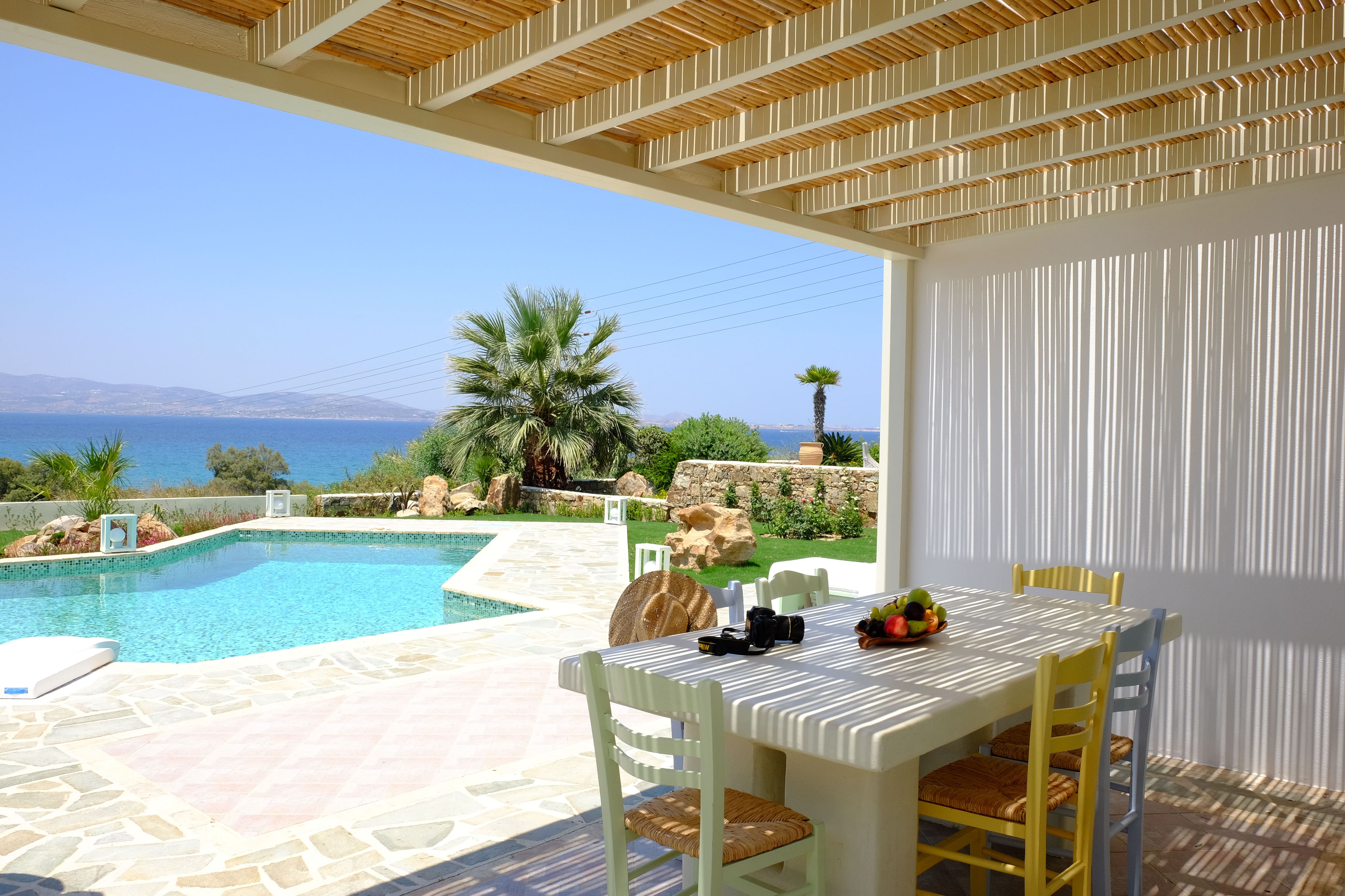Villa Meltemi Naxos Paros: Spacious 4-Bedroom Apartment with Seaview and Pool, Naxos