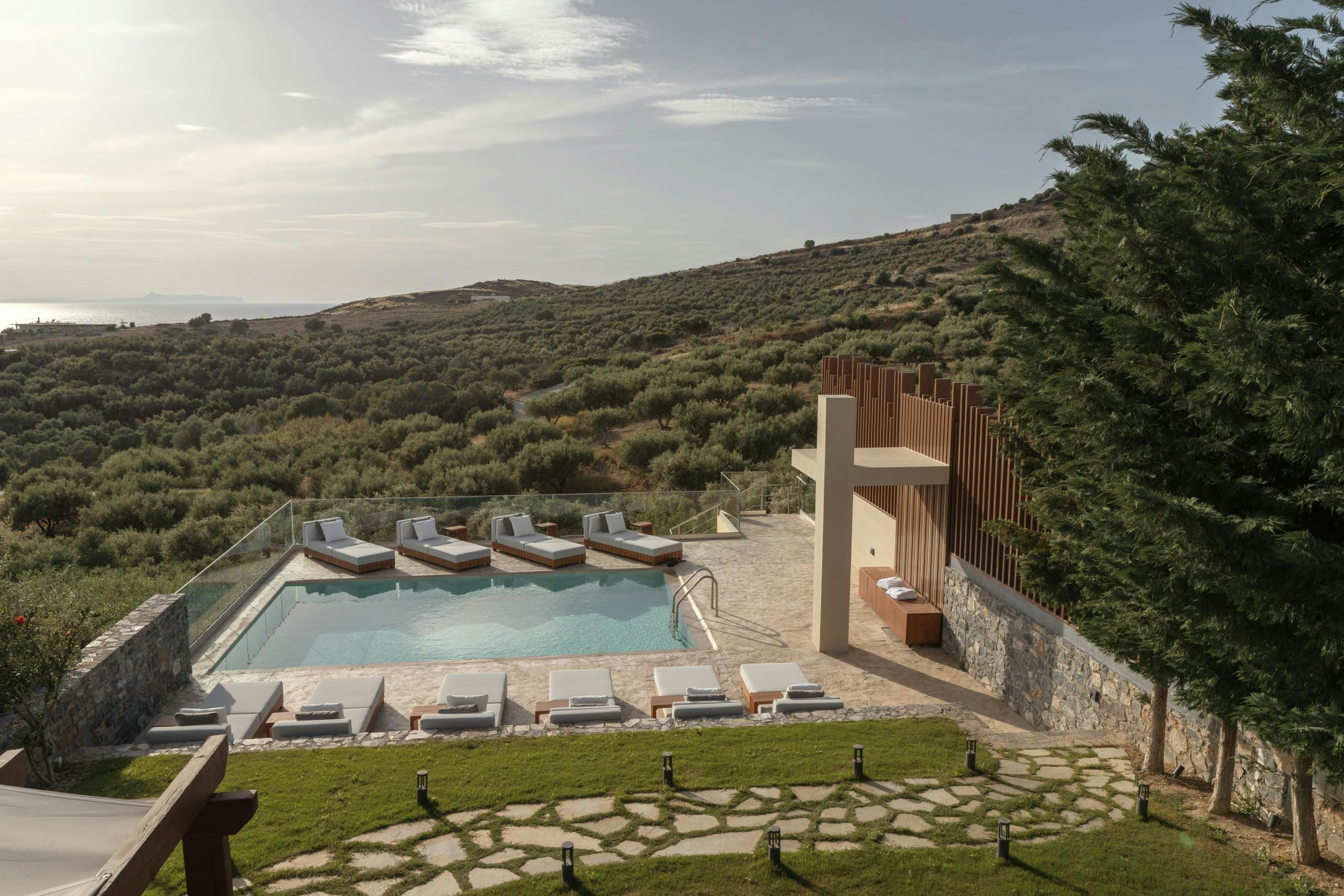 Villa Meltemi Panormo: Luxury 5-Bedroom Villa with Seaview and Pool, Crete
