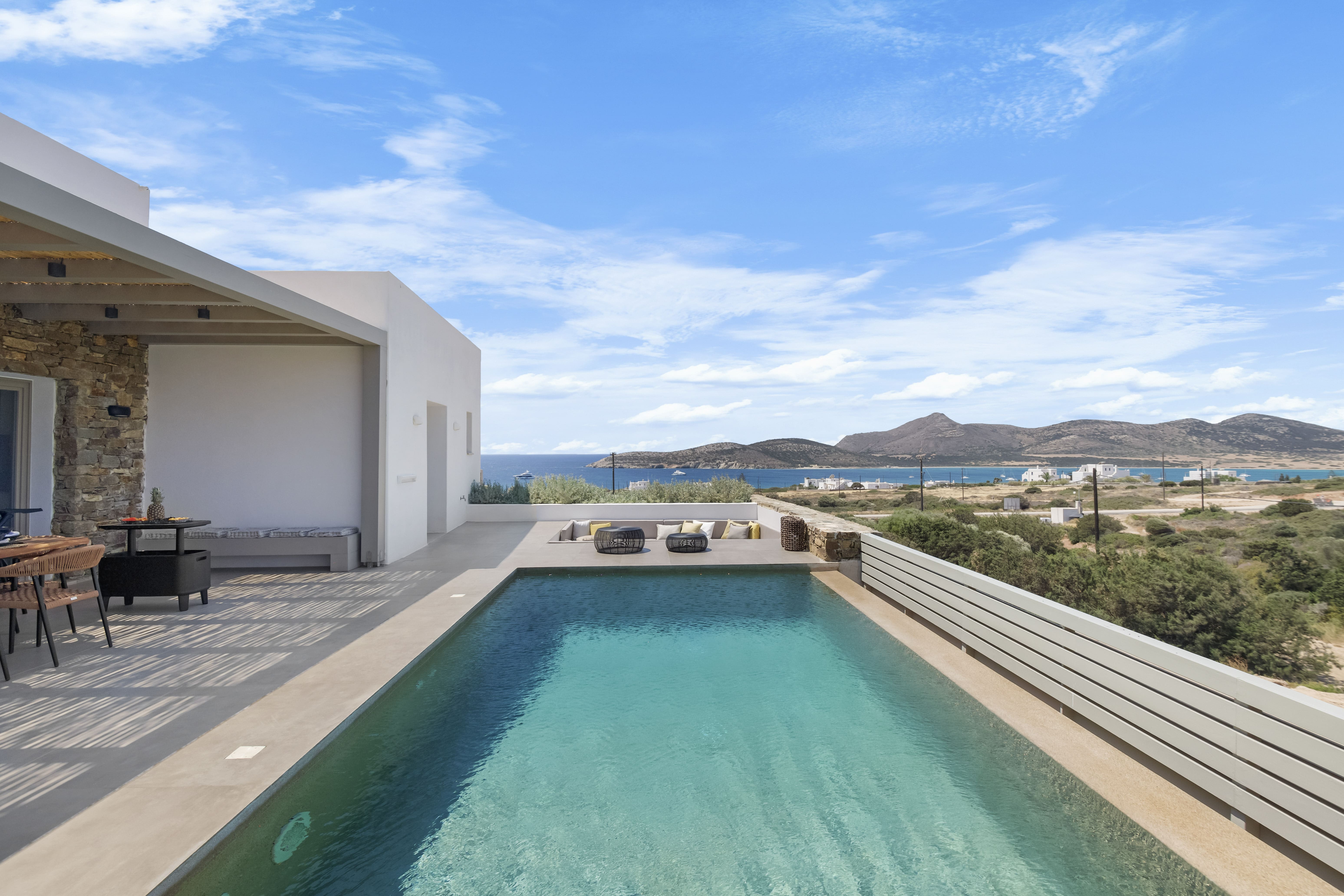 Villa Meltemi Paros Paros 23: Luxury 3-Bedroom Villa with Pool and Seaview, Paros