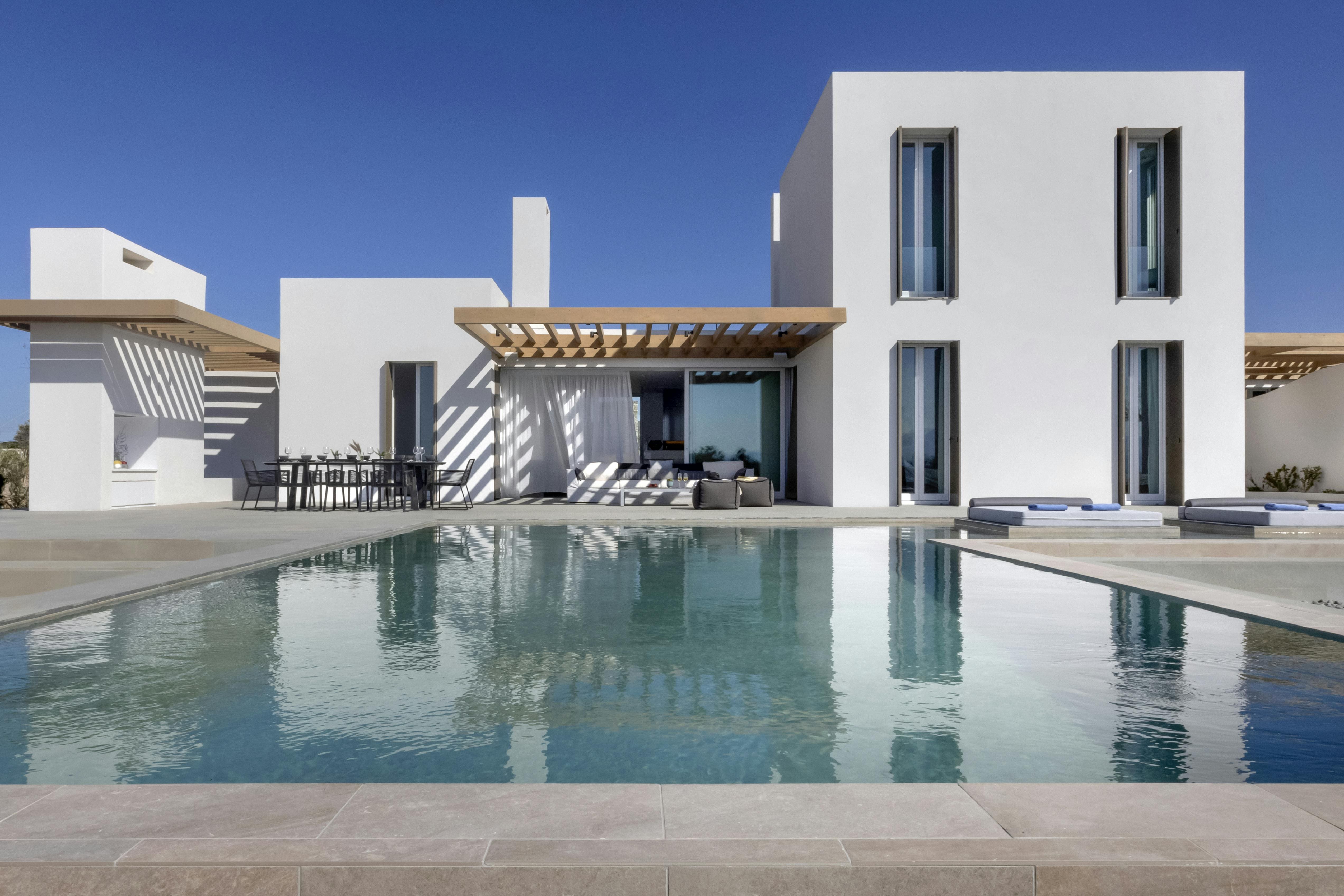 Villa Meltemi Paros Paros 53: Luxury 8-Bedroom Villa with Seaview and Pool, Paros