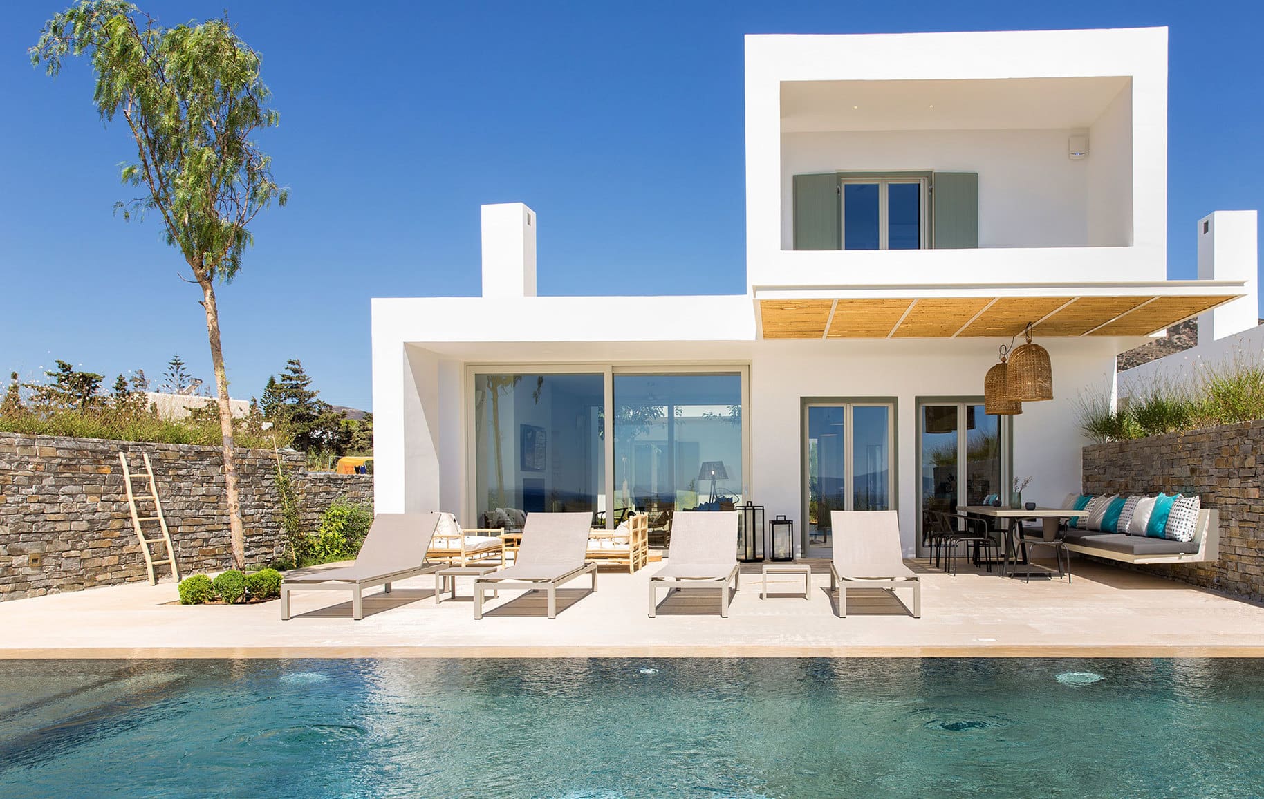 Villa Meltemi Paros Paros 58: Luxury 4-Bedroom Apartment with Seaview and Pool, Paros