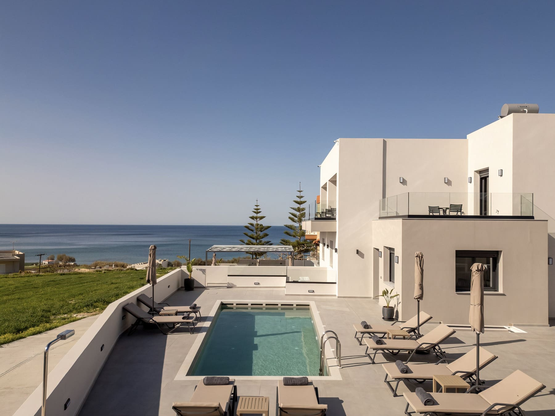 Villa Meltemi Rethymno Rethymno 9: Luxury 5-Bedroom Villa with Heated Pool and Sea Views, Rethymno