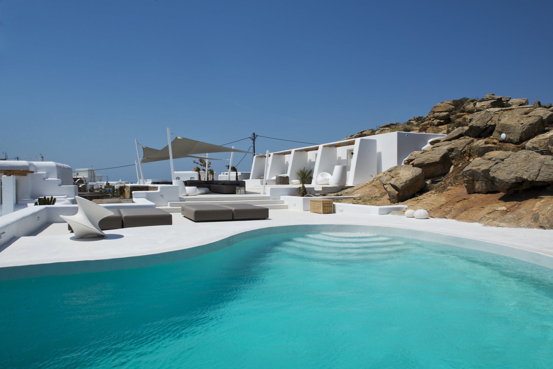 Villa Meltemi Tourlos Tourlos 16: Charming 1-Bedroom Apartment Rental with Shared Pool and Seaview, Tourlos