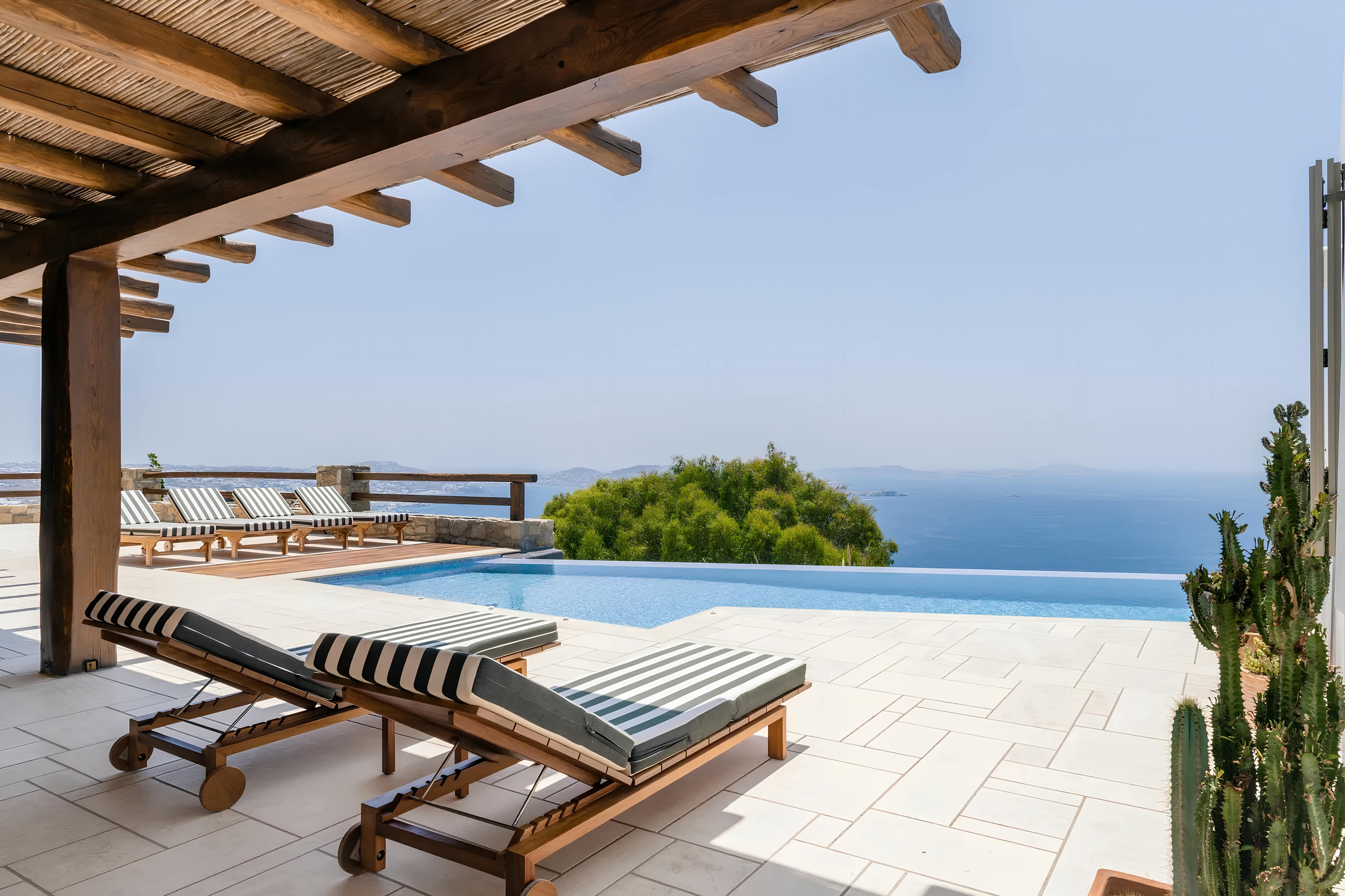 Villa Meltemi Tourlos Tourlos 4: Elegant 3-Bedroom Villa with Seaview and Pool, Mykonos