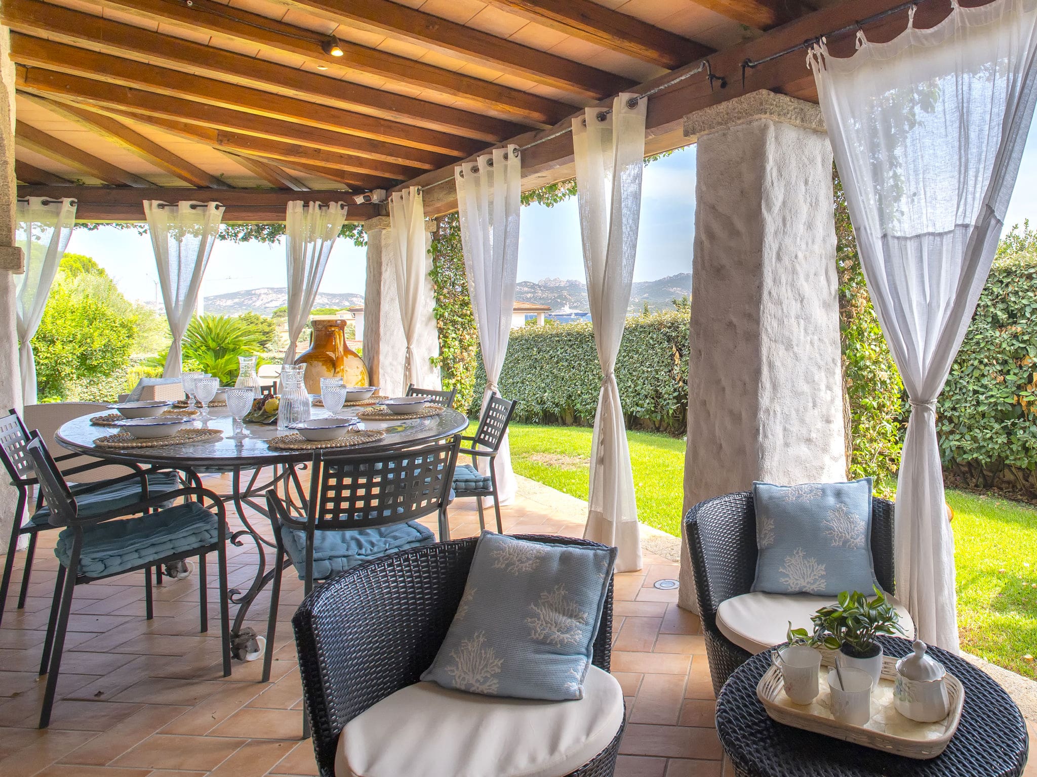 Villa Monticorru Cannigione: Stunning 3-Bedroom Villa with Sea Views and Garden in Sardinia Italy