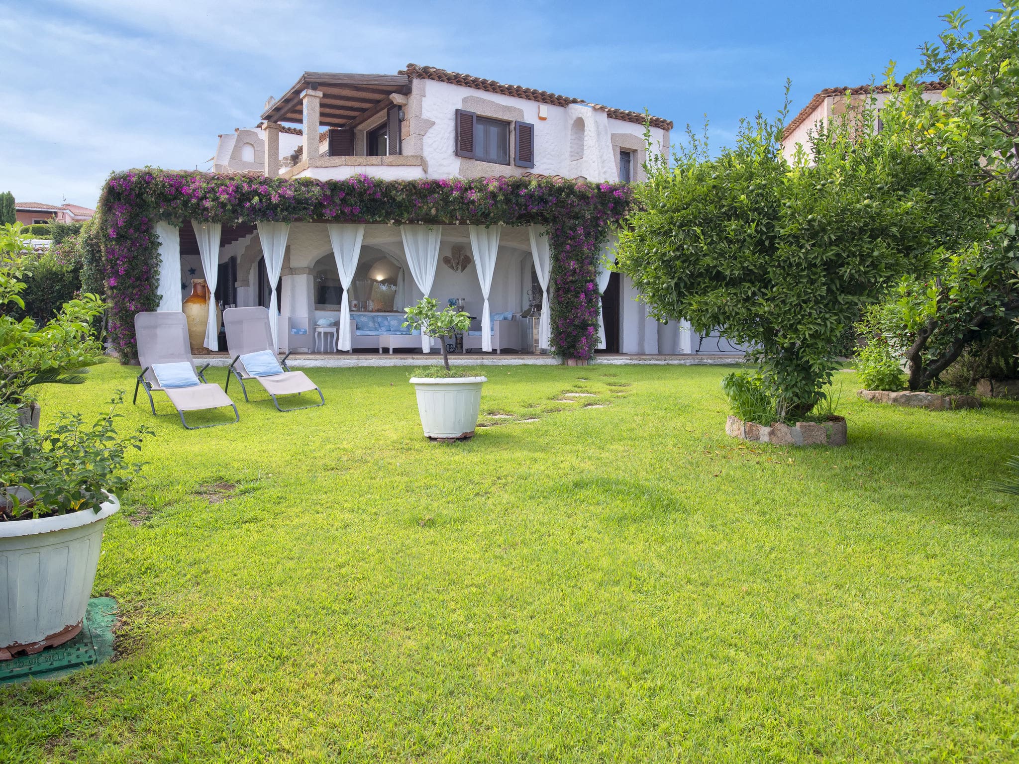 Villa Monticorru Cannigione: Stunning 3-Bedroom Villa with Sea Views and Garden in Sardinia Italy