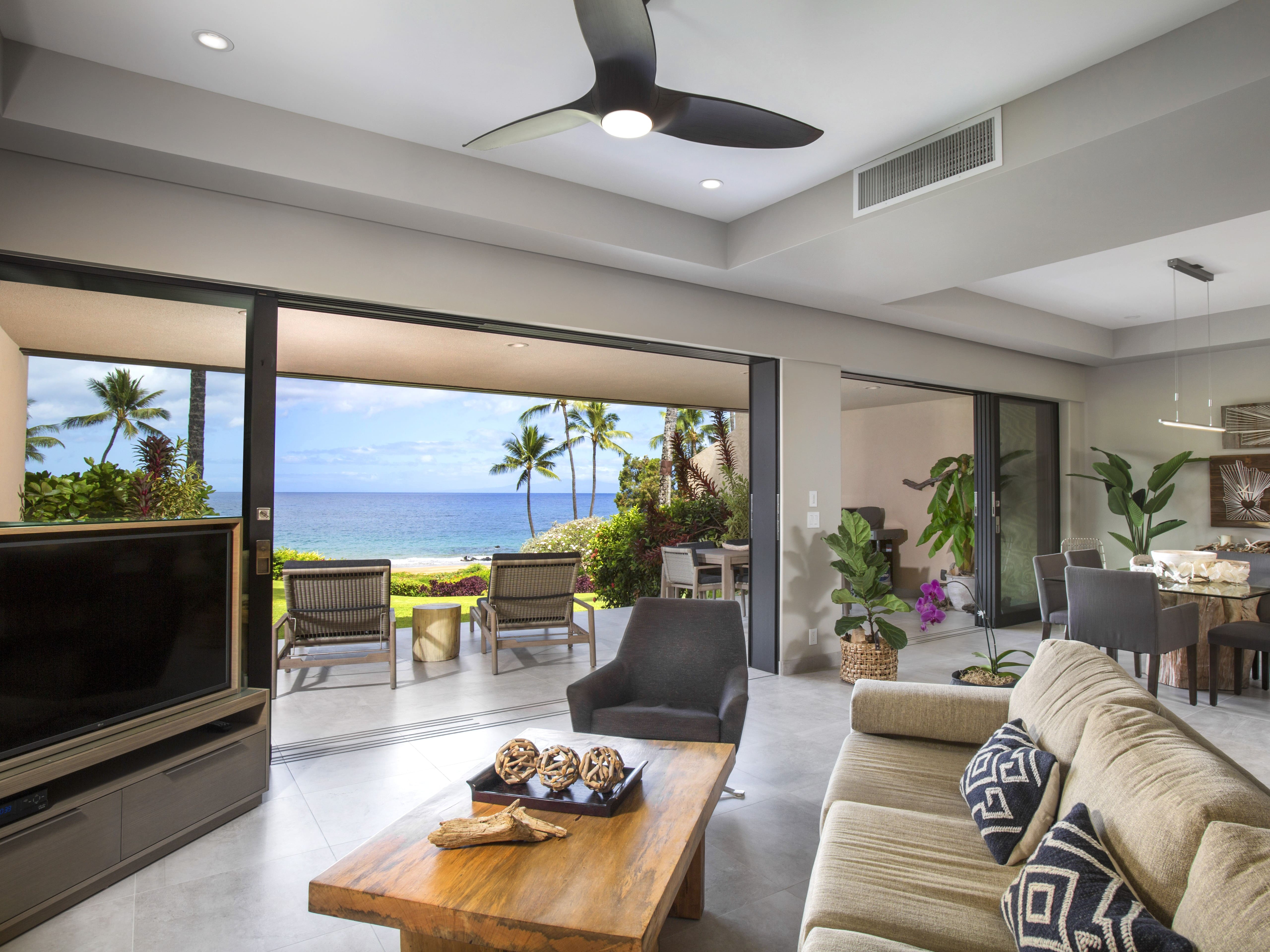 Villa Naupaka Hawaii Hawaii 12: Luxury 2-Bedroom Villa with Beachfront Views and Air-Con, Hawaii