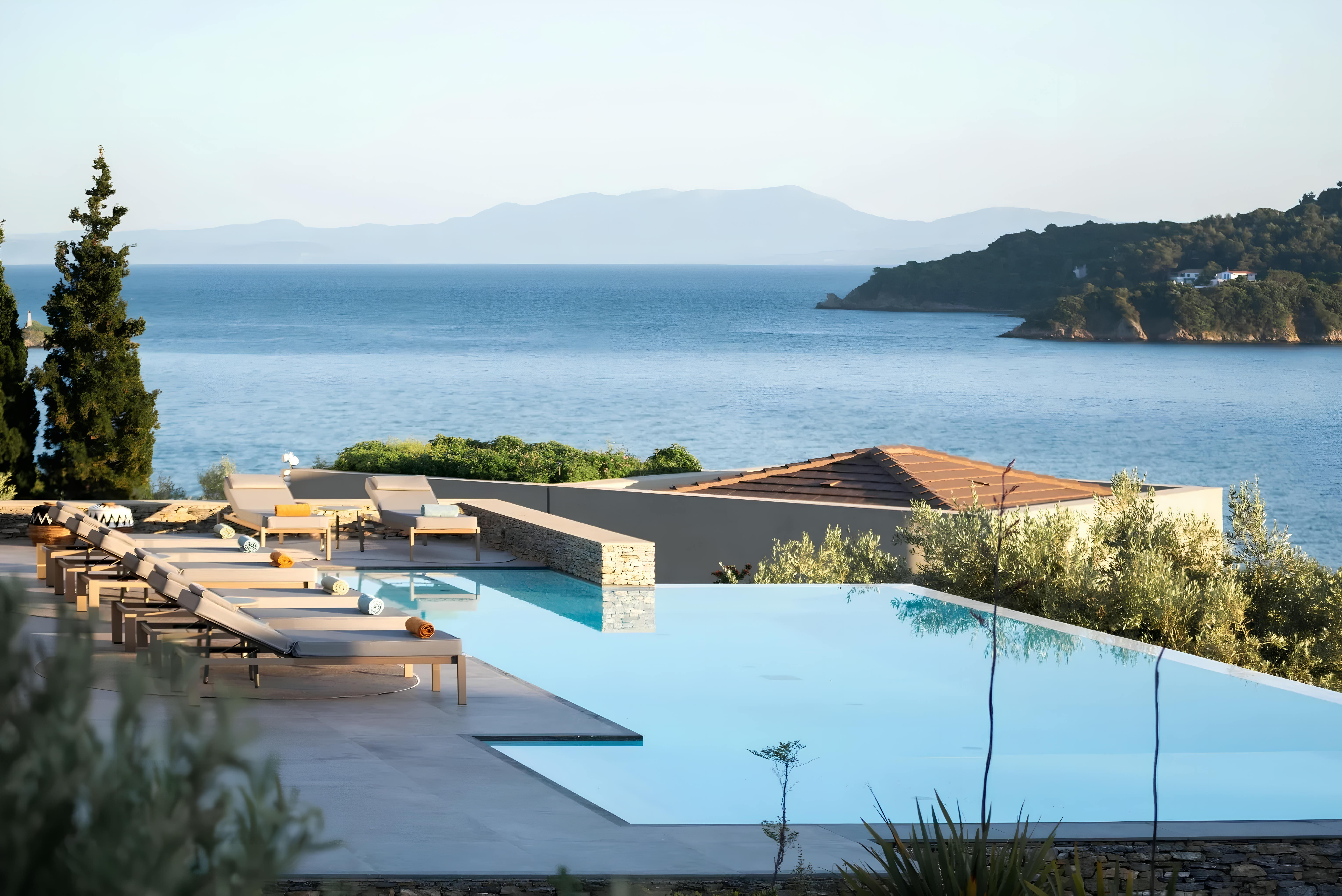 Villa Pefkos Skiathos: Luxury 2-Bedroom Villa with Sauna and Sea Views, Skiathos