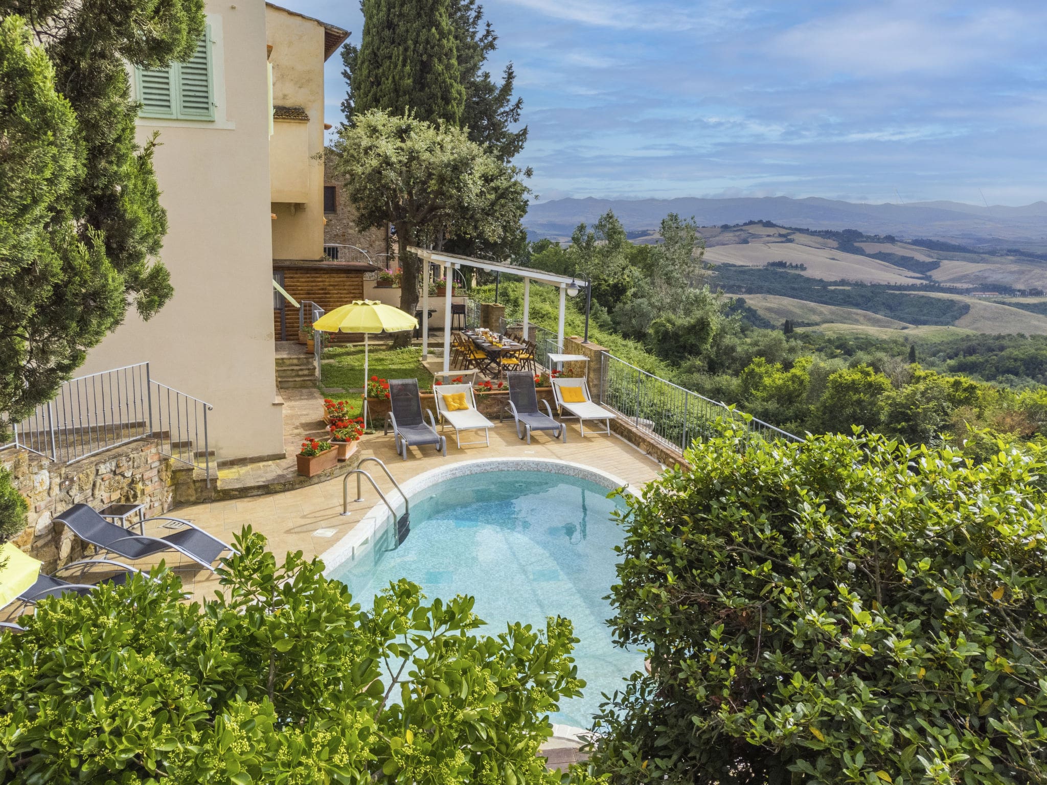 Villa Pietrafitta Montaione: Restored 18th Century Farmhouse with Private Pool and Country Views for 11 Guests